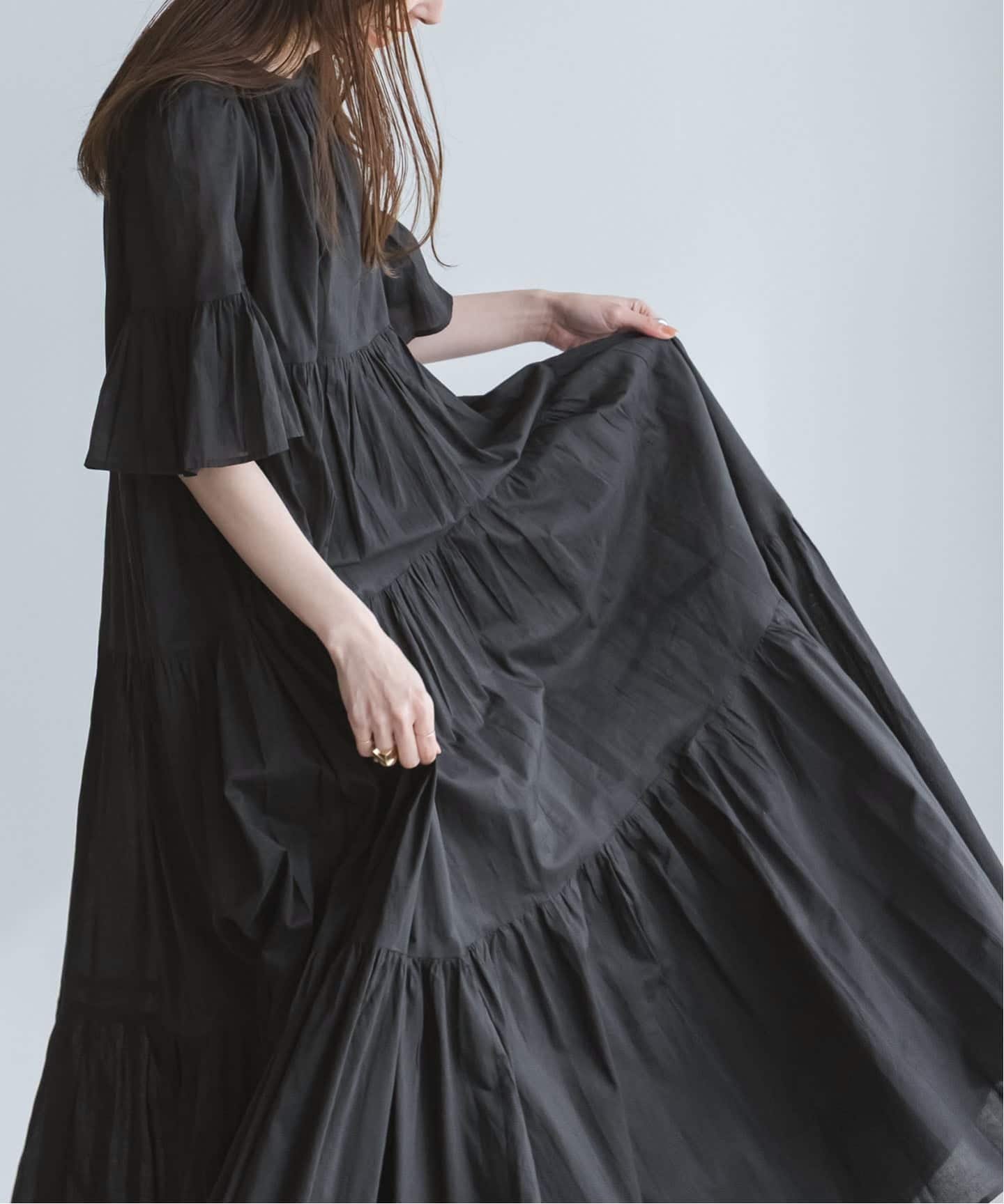 MARIHA nobleすずらんのドレス ロングワンピース 36 ブラック NOBLE限定カラー》MARIHA /マリハ 春のすずらんのドレス（ワンピース