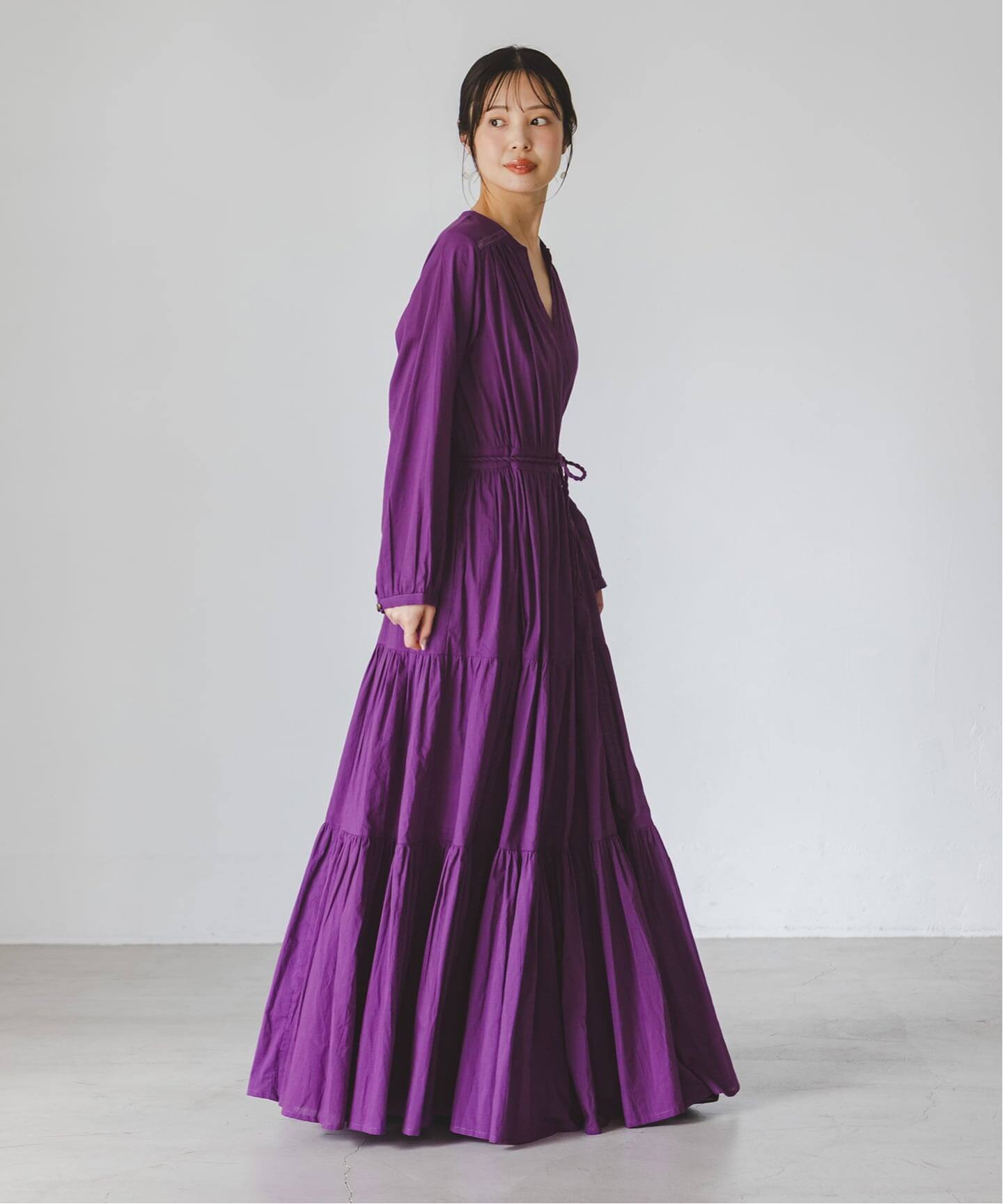 【公式サイト完売】Velnica カシュクールワンピース　定価53,000円 予約》【洗える】Velnica/ヴェルニカ カシュクールロングドレス