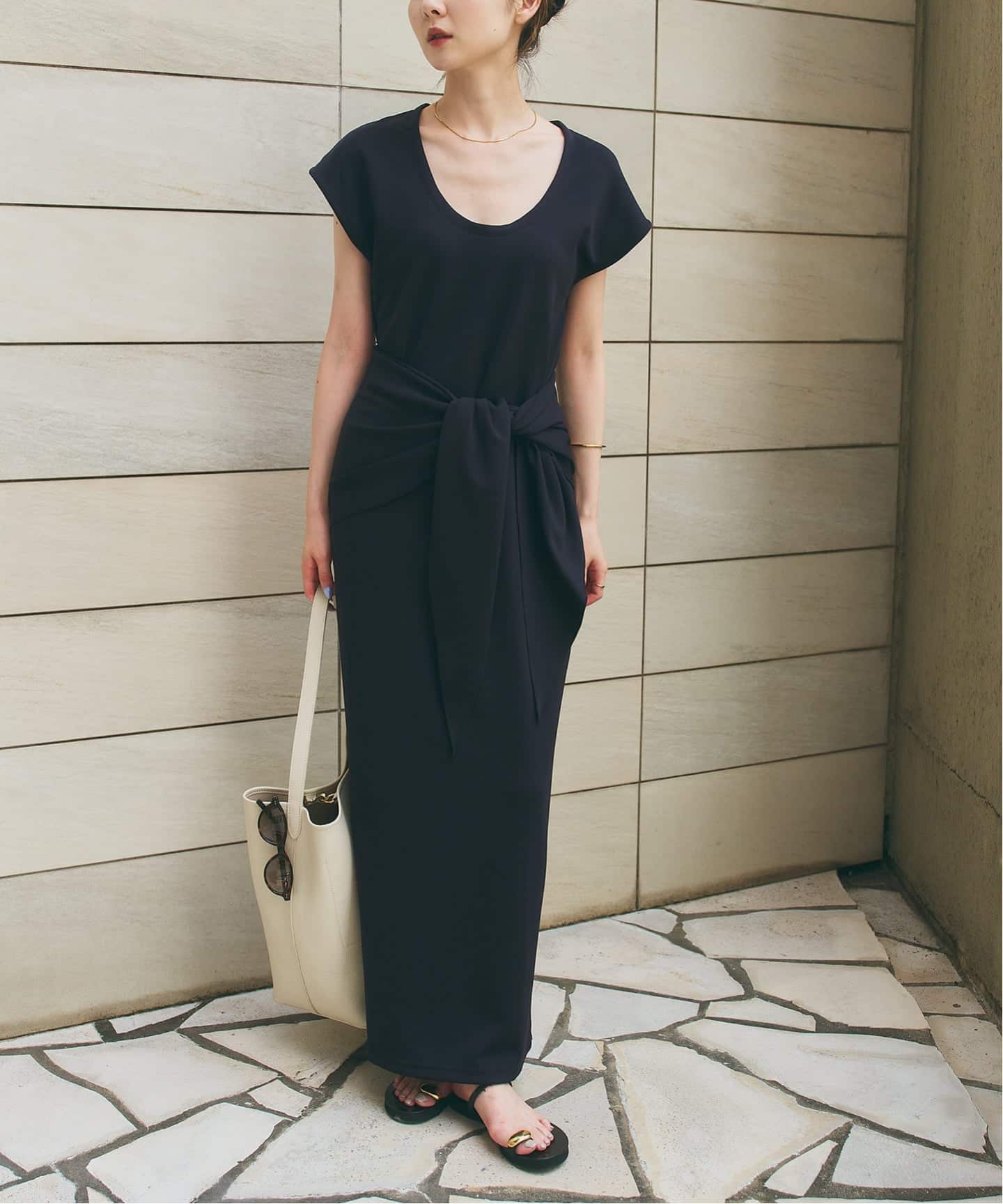 WEB＆虎ノ門限定》【RITA×SELLICHI】スカーフ付きワンピース