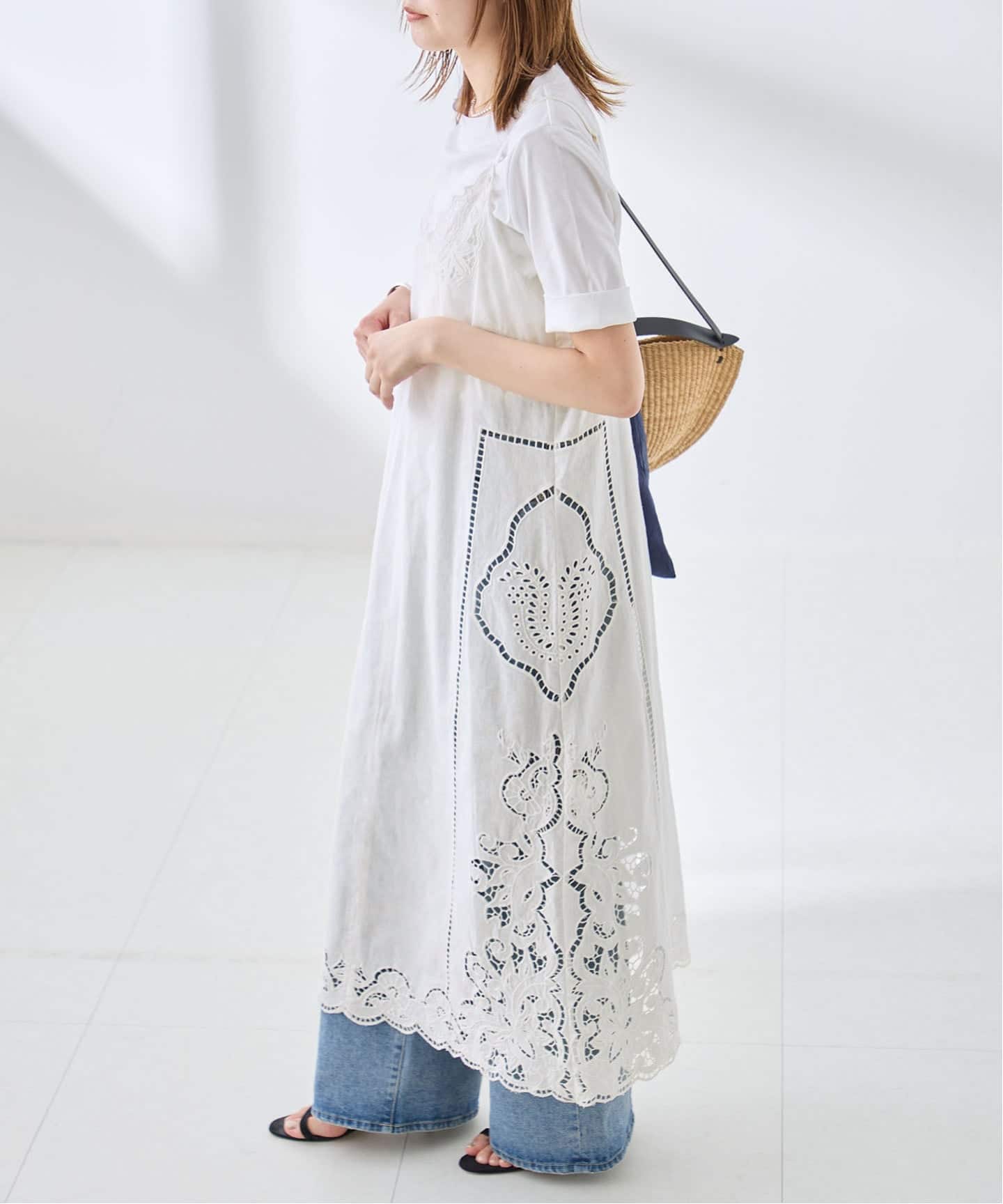予約》刺繍レースキャミワンピース（ワンピース）｜JOURNAL STANDARD L