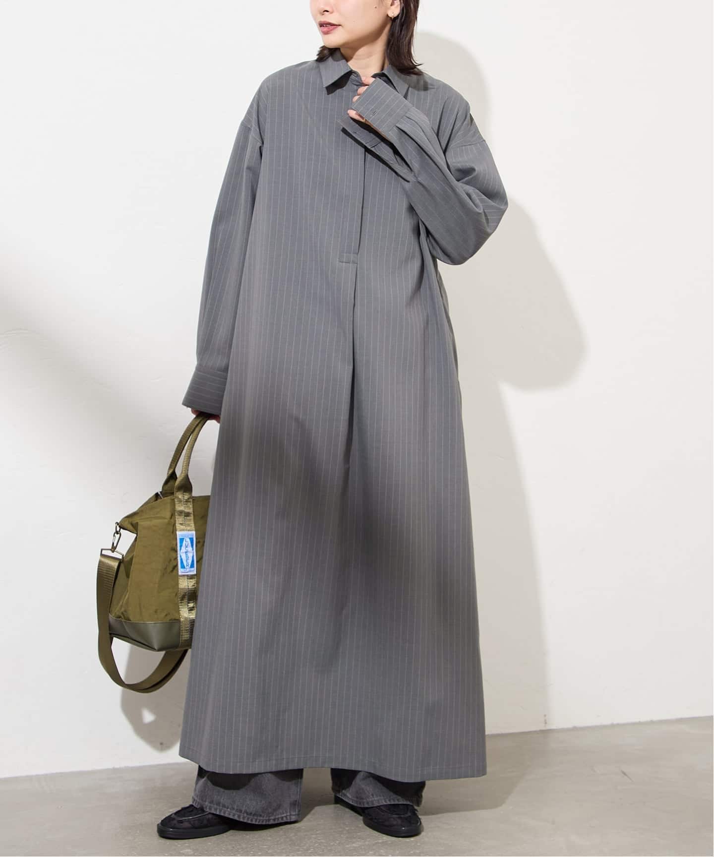 ソモウライクバックスリットシャツワンピース（ワンピース）｜JOURNAL