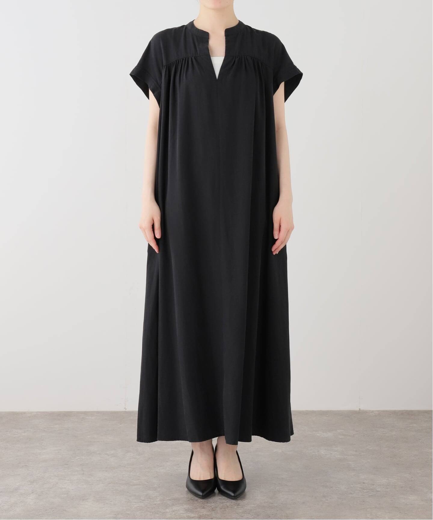麻混ギャザーワンピース（ワンピース）｜JOURNAL STANDARD（ジャーナル