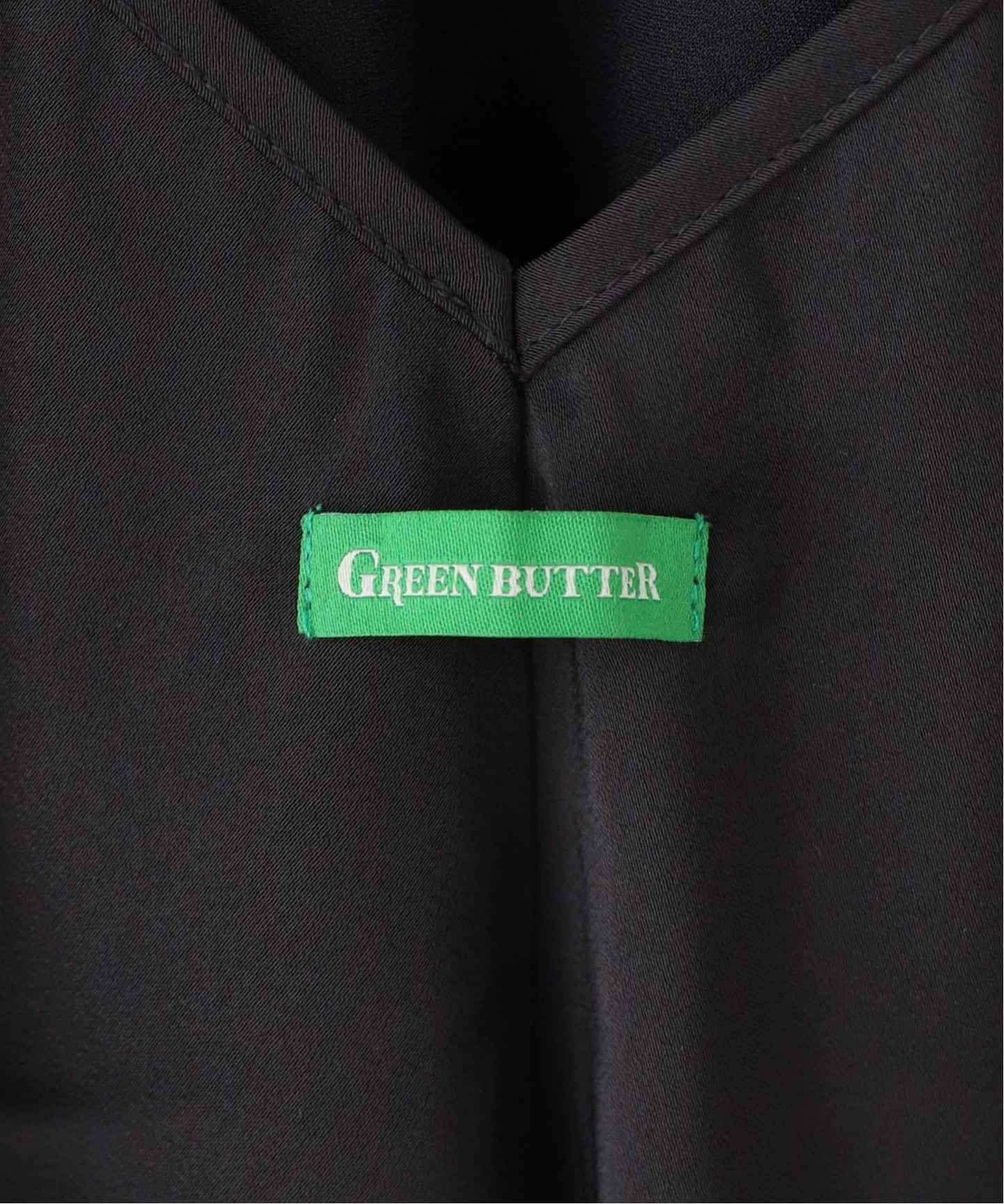 GREEN BUTTER/グリーンバター】 SILKY LACE SLIP MINI DRESS