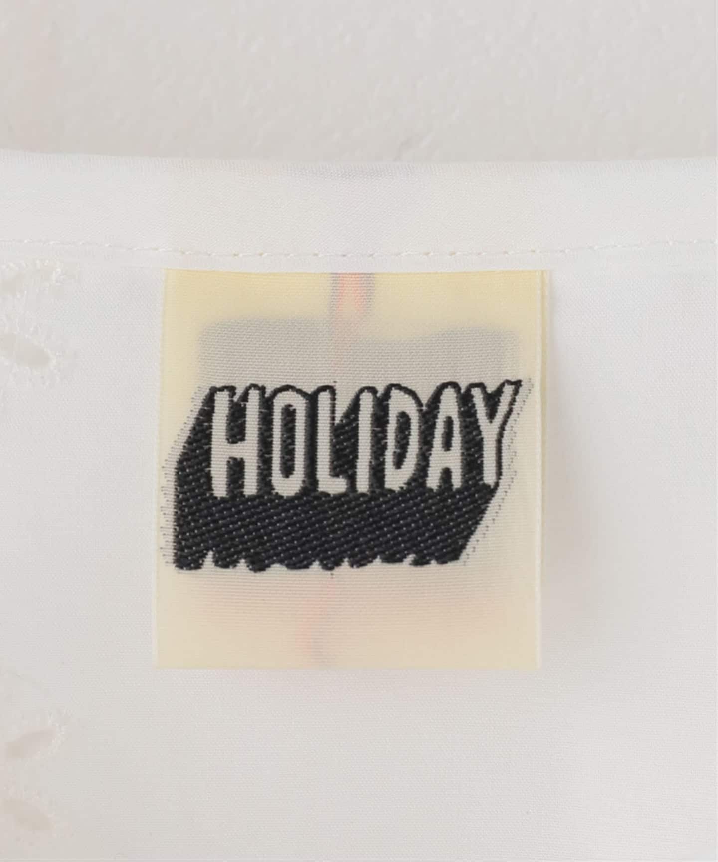 土日値下　HOLIDAY LACE BIG COLLAR MINI DRESS HOLIDAY/ホリデイ】LACE BIG COLLAR MINI DRESS（ワンピース
