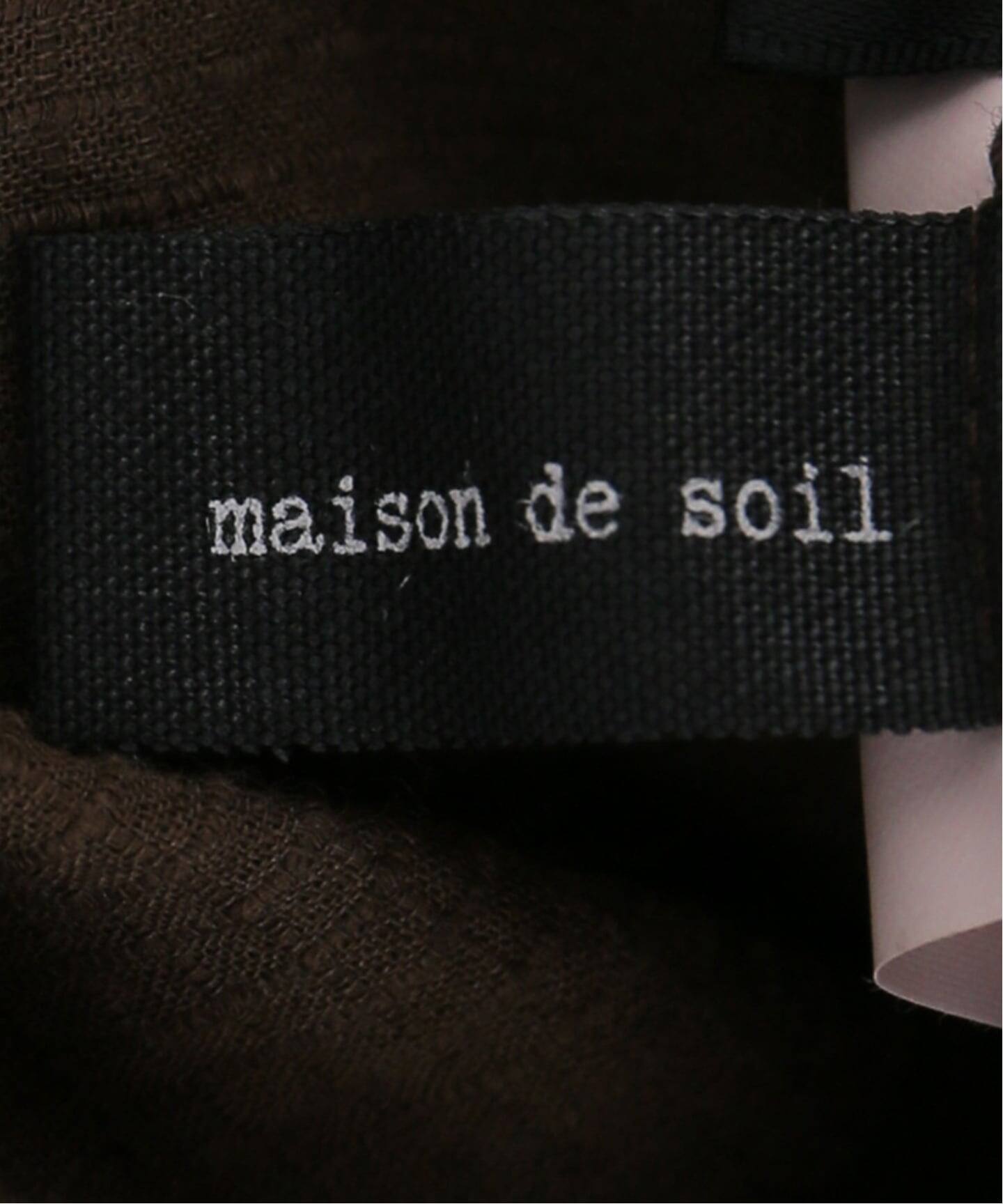 maison de soil 】CREW-NECK F/S DRESS WITH（ワンピース）｜JOURNAL