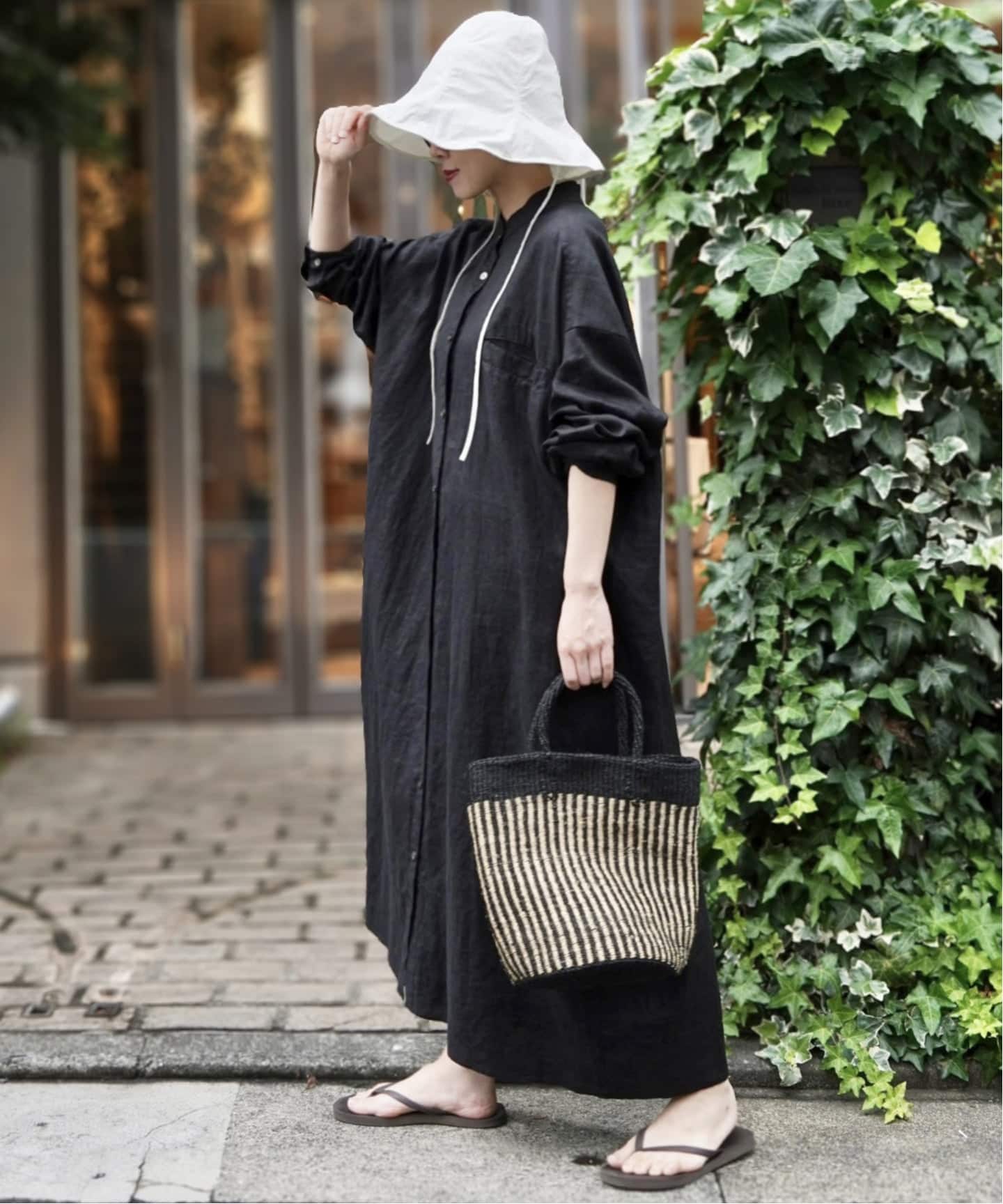 ソフトリネン シャツワンピース（ワンピース）｜journal standard luxe