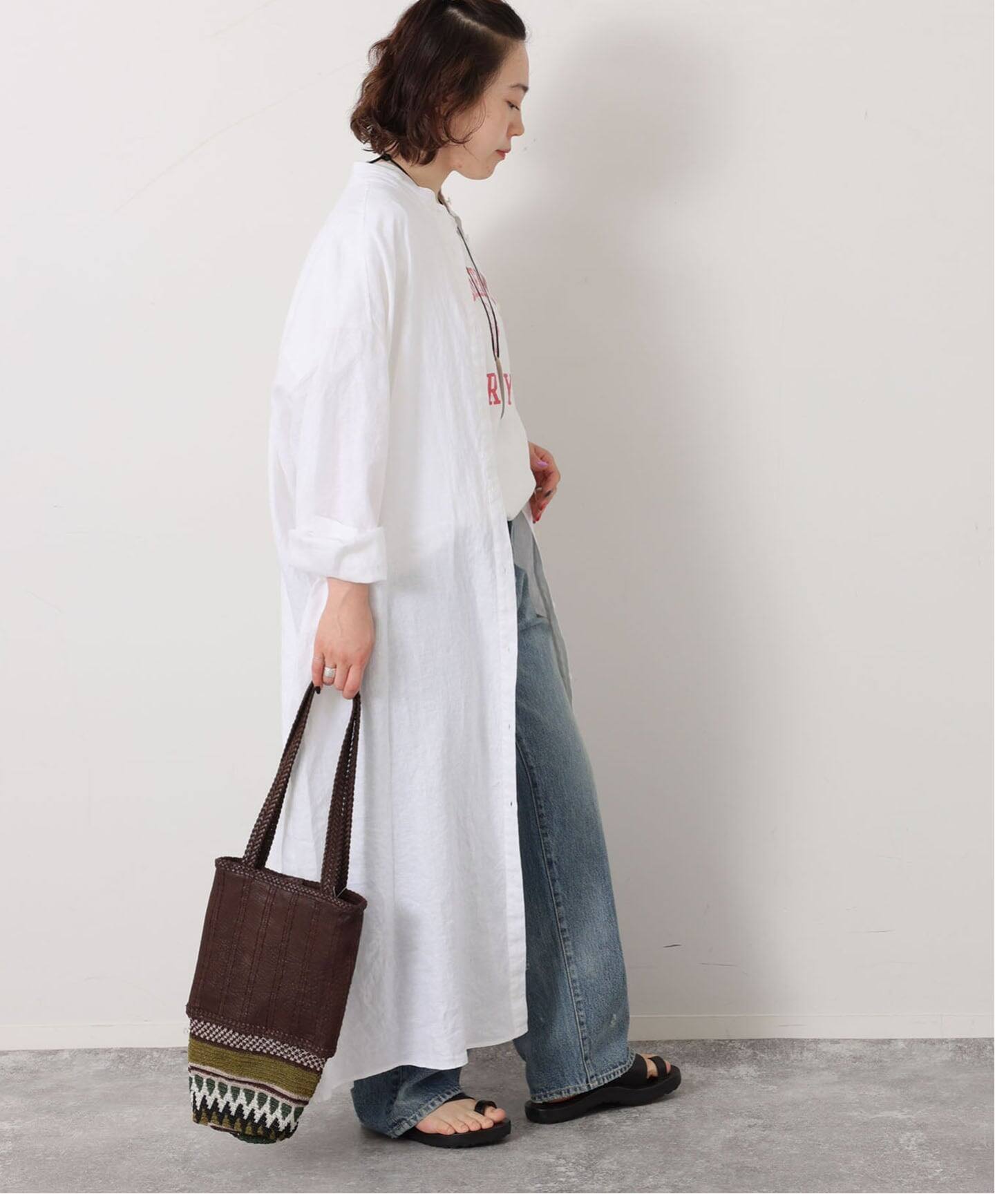 ソフトリネン シャツワンピース（ワンピース）｜journal standard luxe