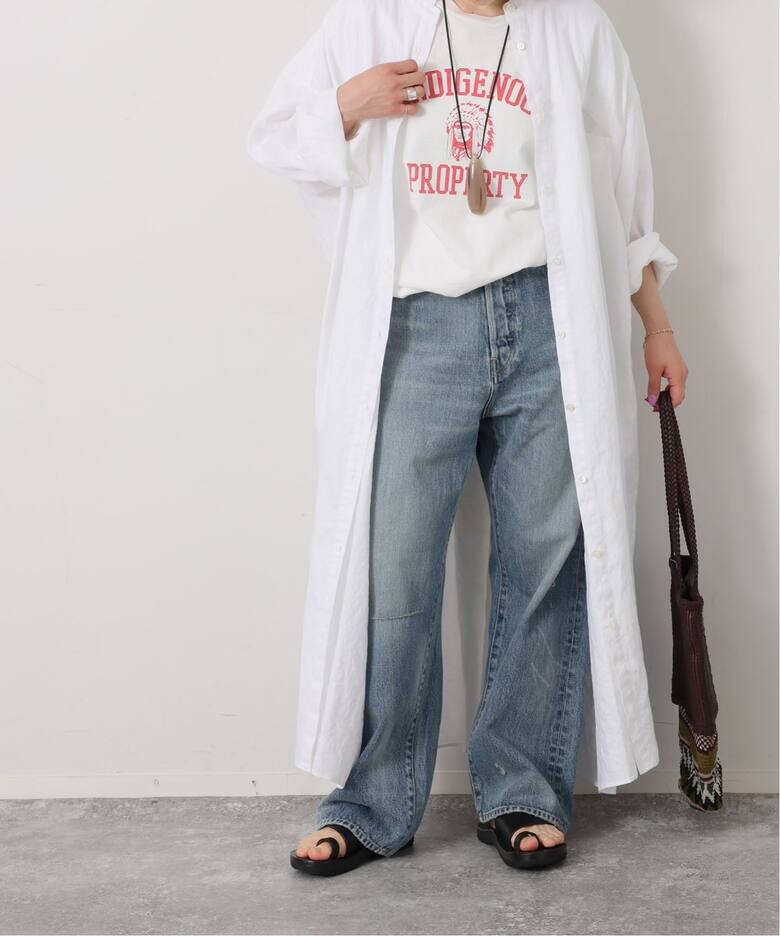 ソフトリネン シャツワンピース（ワンピース）｜journal standard luxe 