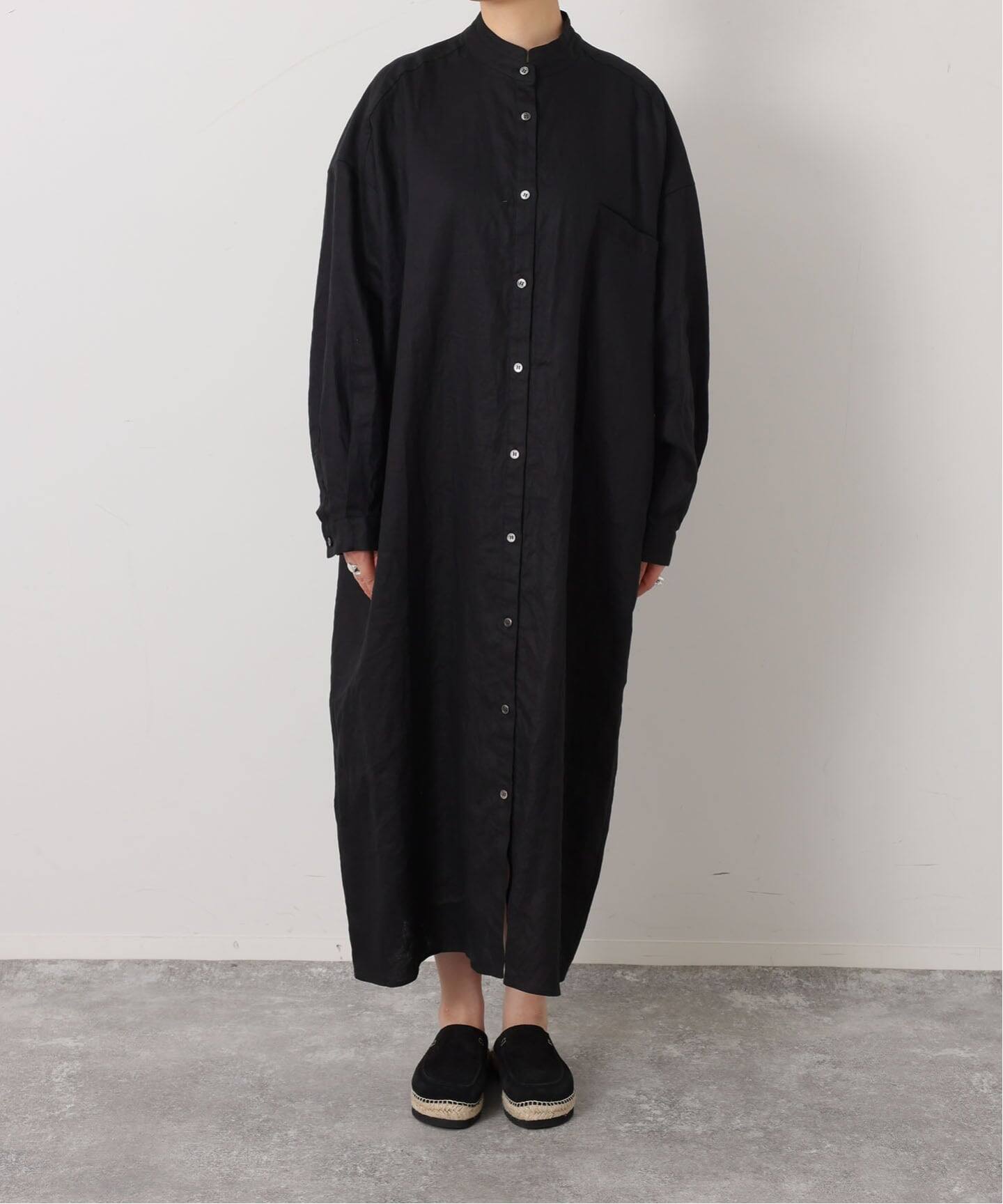 ソフトリネン シャツワンピース（ワンピース）｜journal standard luxe