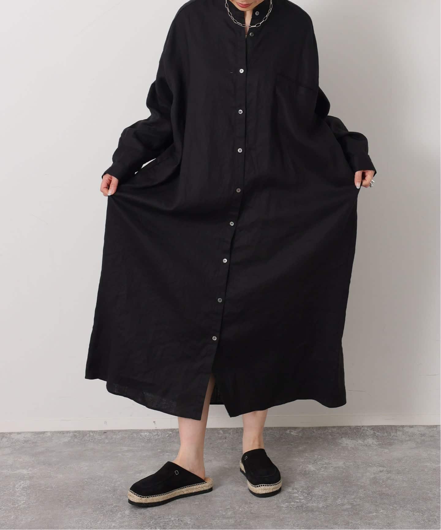 未使用journal standard luxe ソフトリネンシャツワンピースN 予約》ソフトリネン シャツワンピース（ワンピース）｜journal