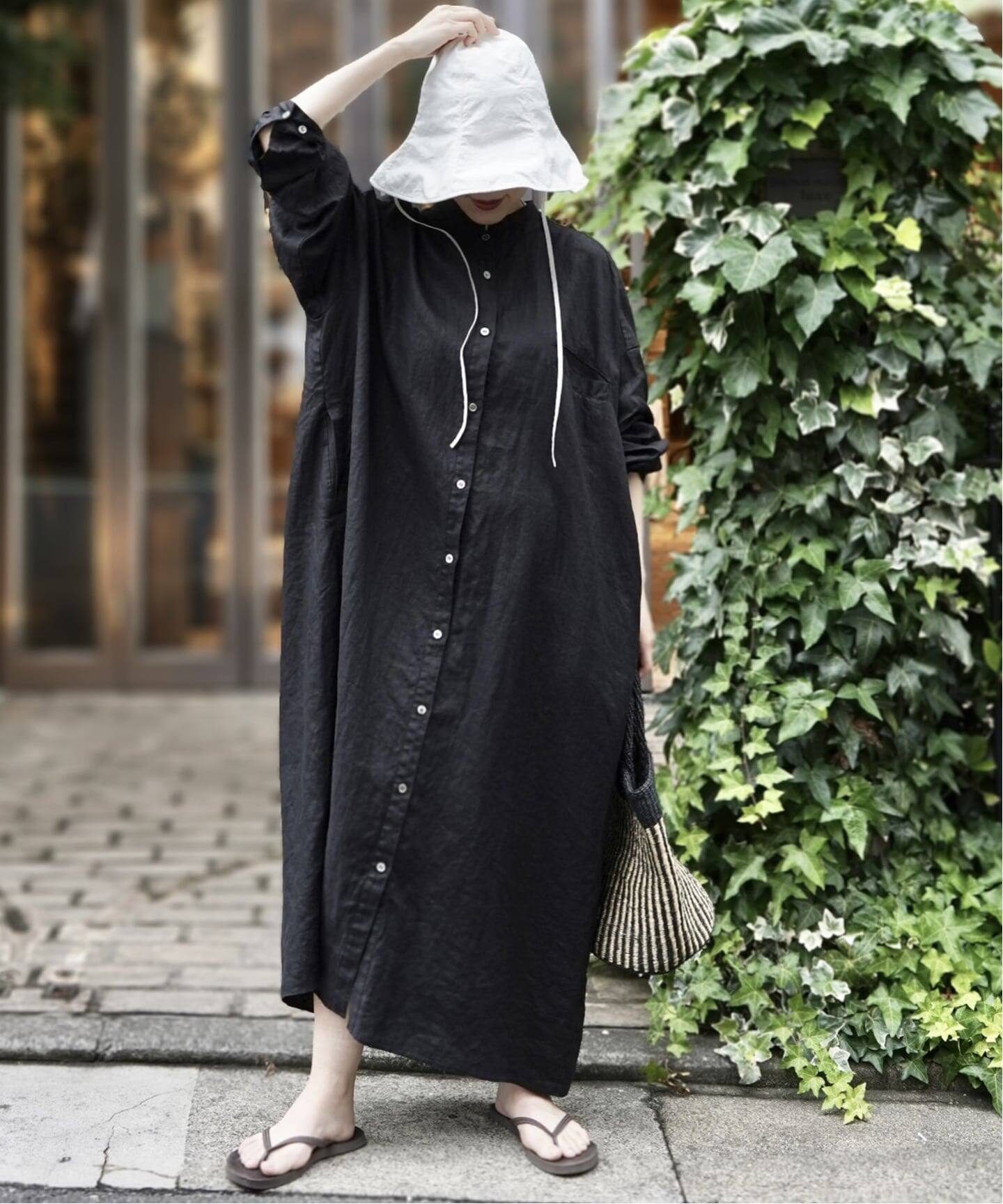 ソフトリネン シャツワンピース（ワンピース）｜journal standard luxe 