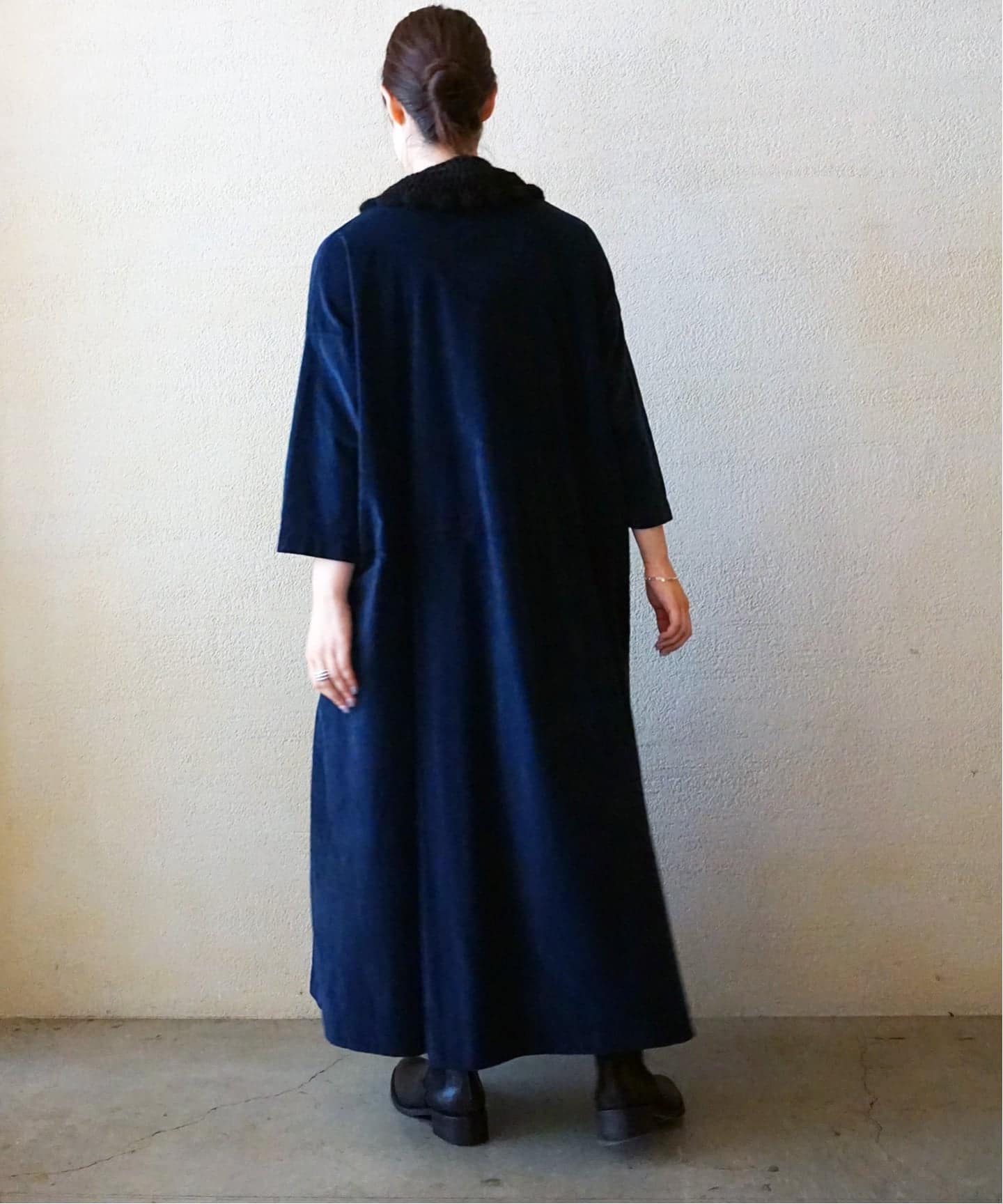 2025SS ALBUM DI FAMIGLIA ワンピース album di famiglia】TAILORED COLLAR DRESS（ワンピース）｜journal