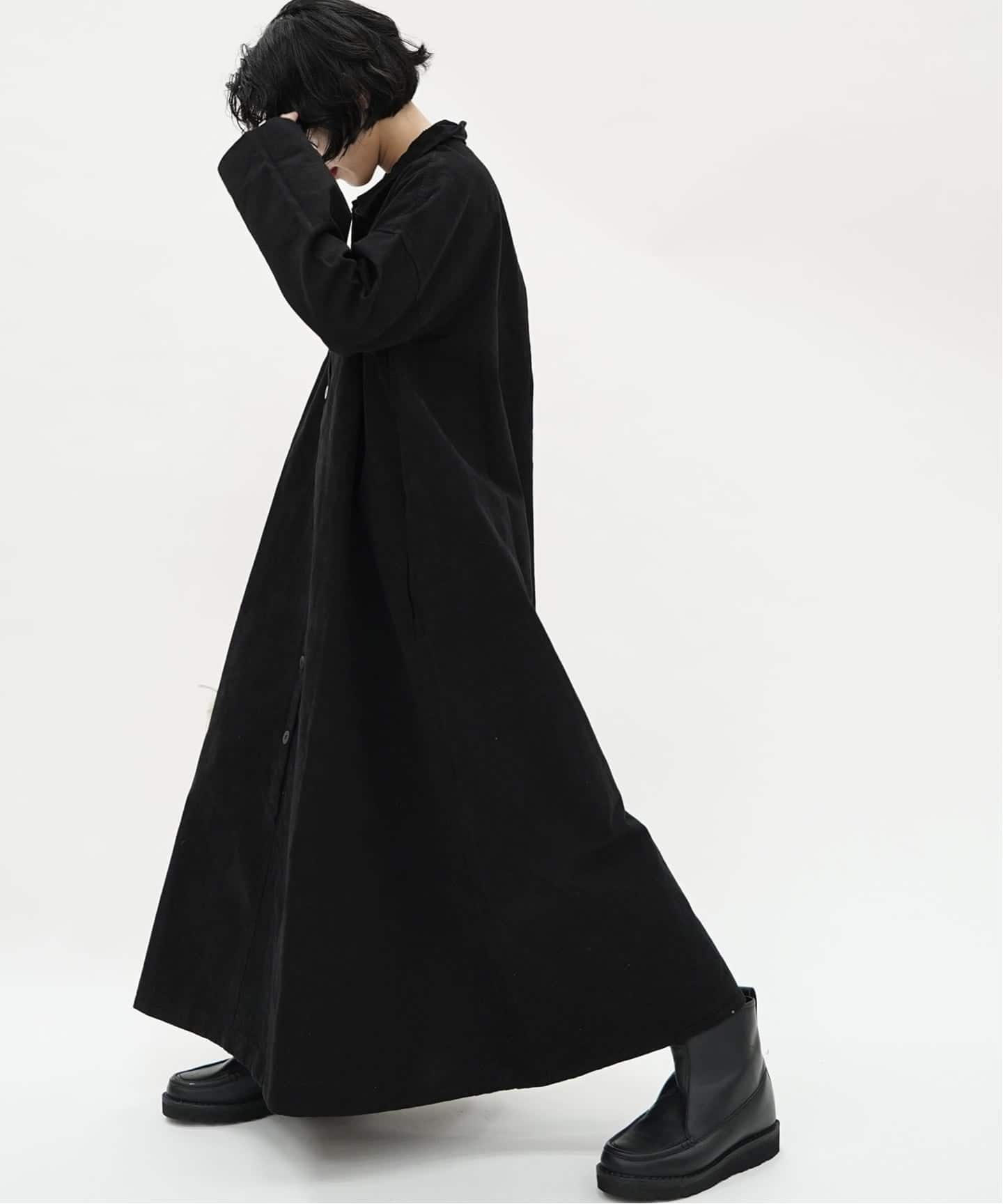 2025SS ALBUM DI FAMIGLIA ワンピース album di famiglia】LOOSE COLLAR DRESS（ワンピース）｜journal