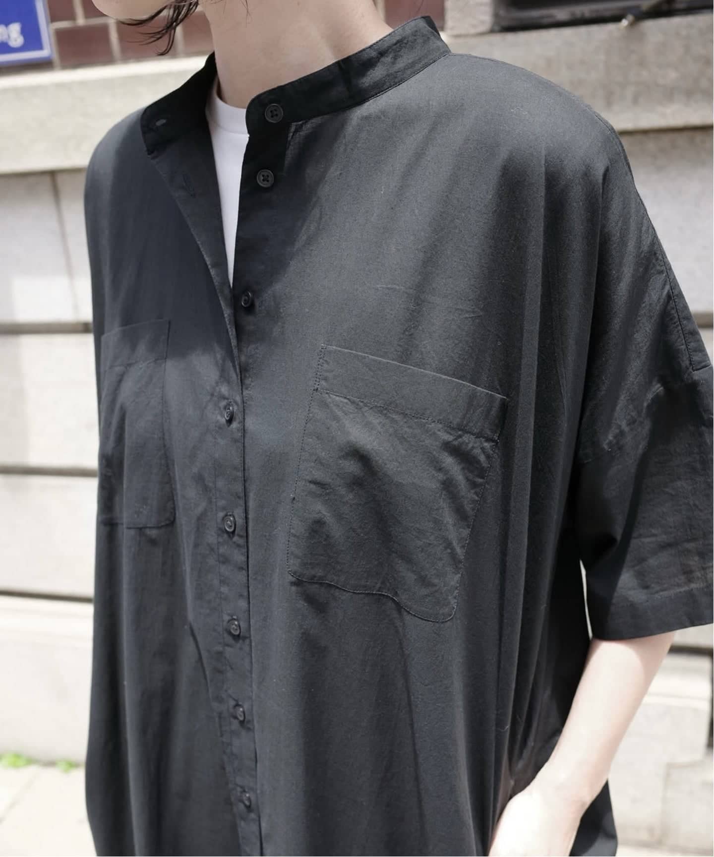 SOIL】60s CAMBRIC BANDED COLLAR DRESS（ワンピース）｜journal