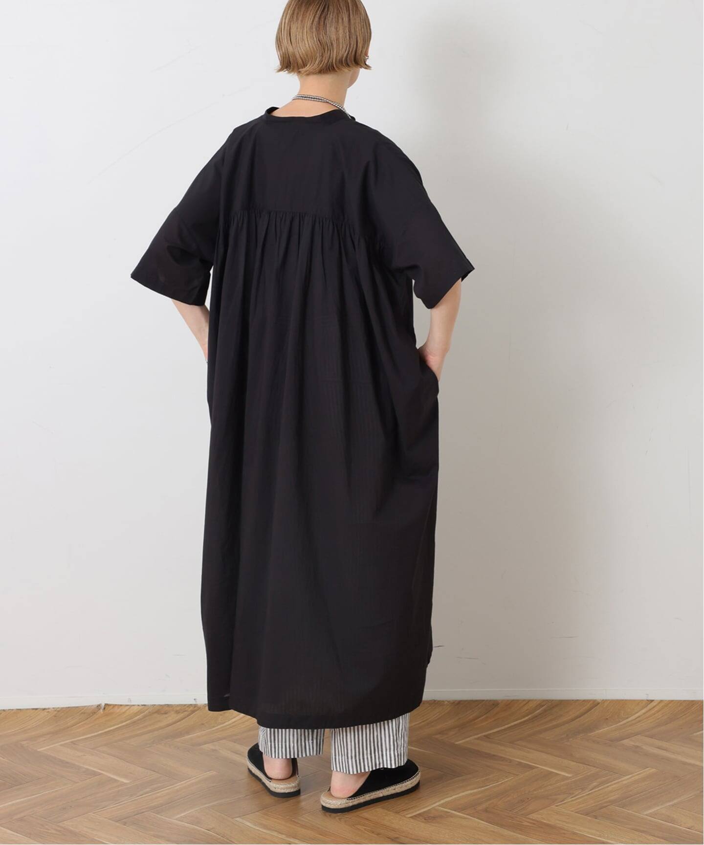 SOIL】60s CAMBRIC BANDED COLLAR DRESS（ワンピース）｜journal