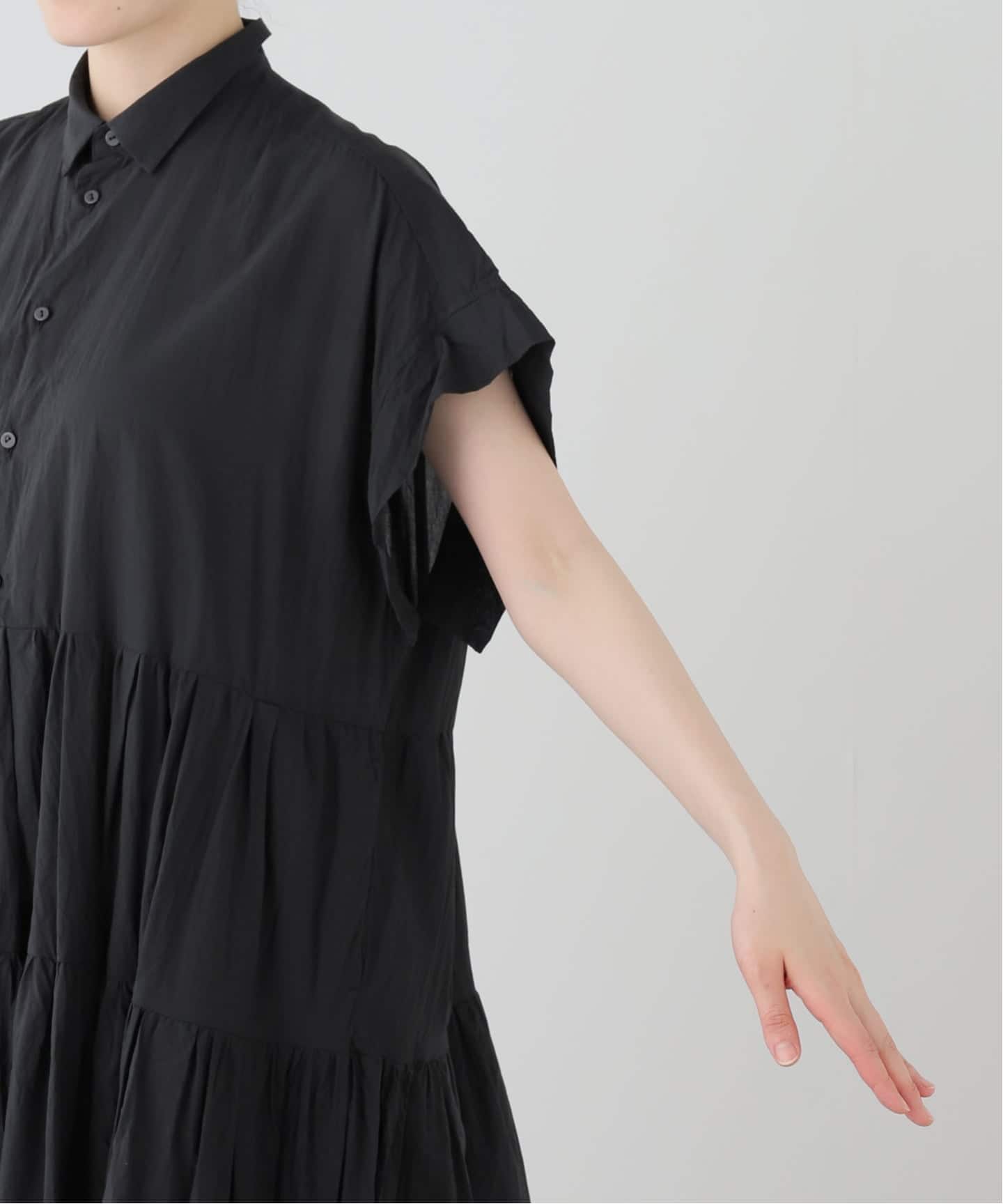 最最最最最終値下げ　TOUJOURS ロングワンピース TOUJOURS】COTTON Tiered Dress（ワンピース）｜journal standard luxe