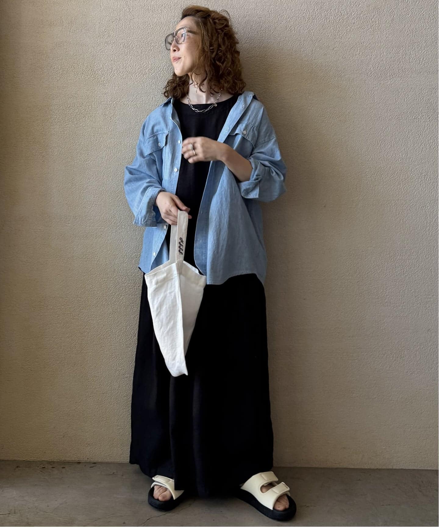ARMEN】LINEN PLAIN BOAT NECK DRESS（ワンピース）｜journal standard