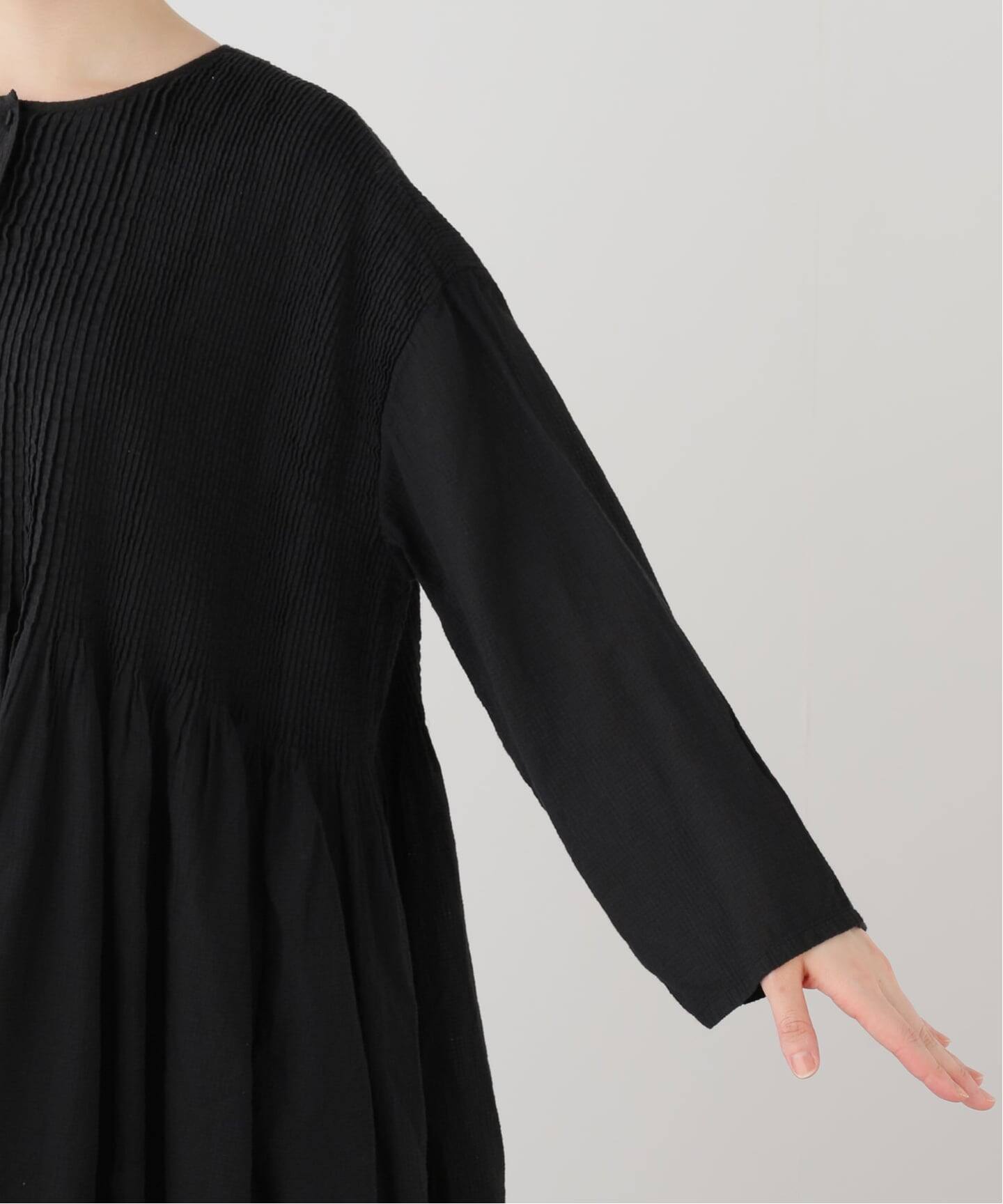 maison de soil】OVERDYE CREW-NECK BUTTON SHIRT MA（ワンピース
