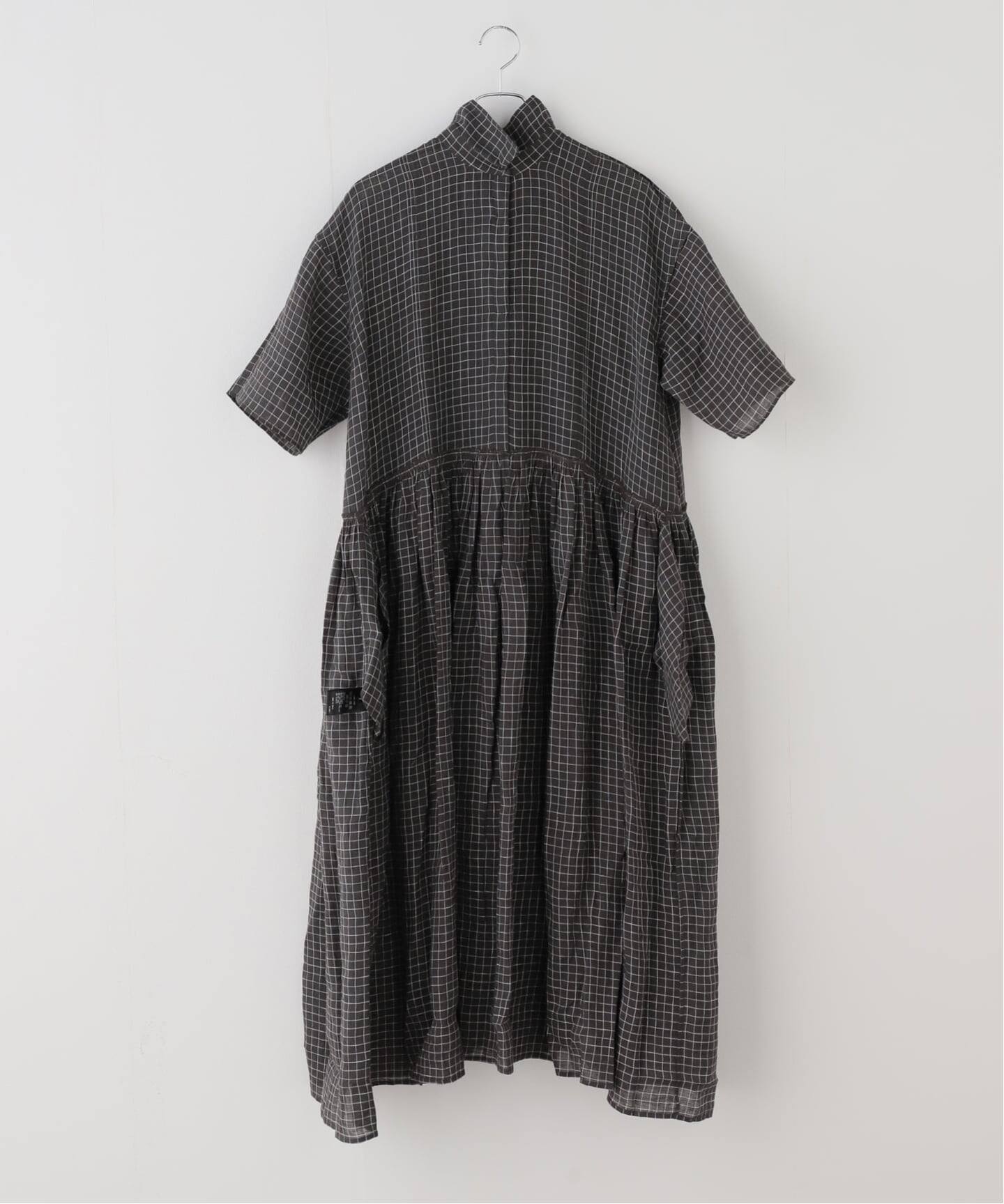 maison de soil 】 LINEN CHECK DRESS（ワンピース）｜journal