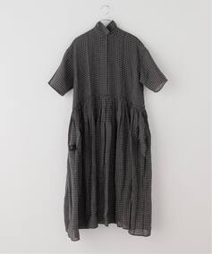 maison de soil 】 LINEN CHECK DRESS（ワンピース）｜journal 