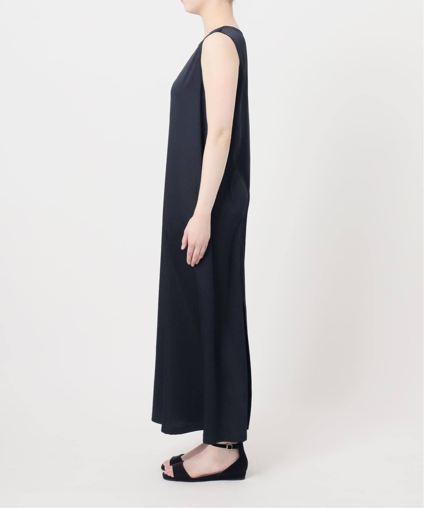 JOURNAL STANDARD ノースリーブロングワンピース ブラック サテンノースリーブワンピース（ワンピース）｜JOURNAL STANDARD