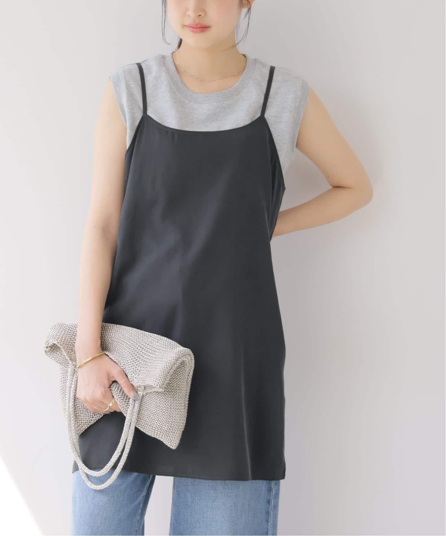Soor Ploom 7y 128cm デニム バーディ チュニック キャミ ≪今っぽ最旬