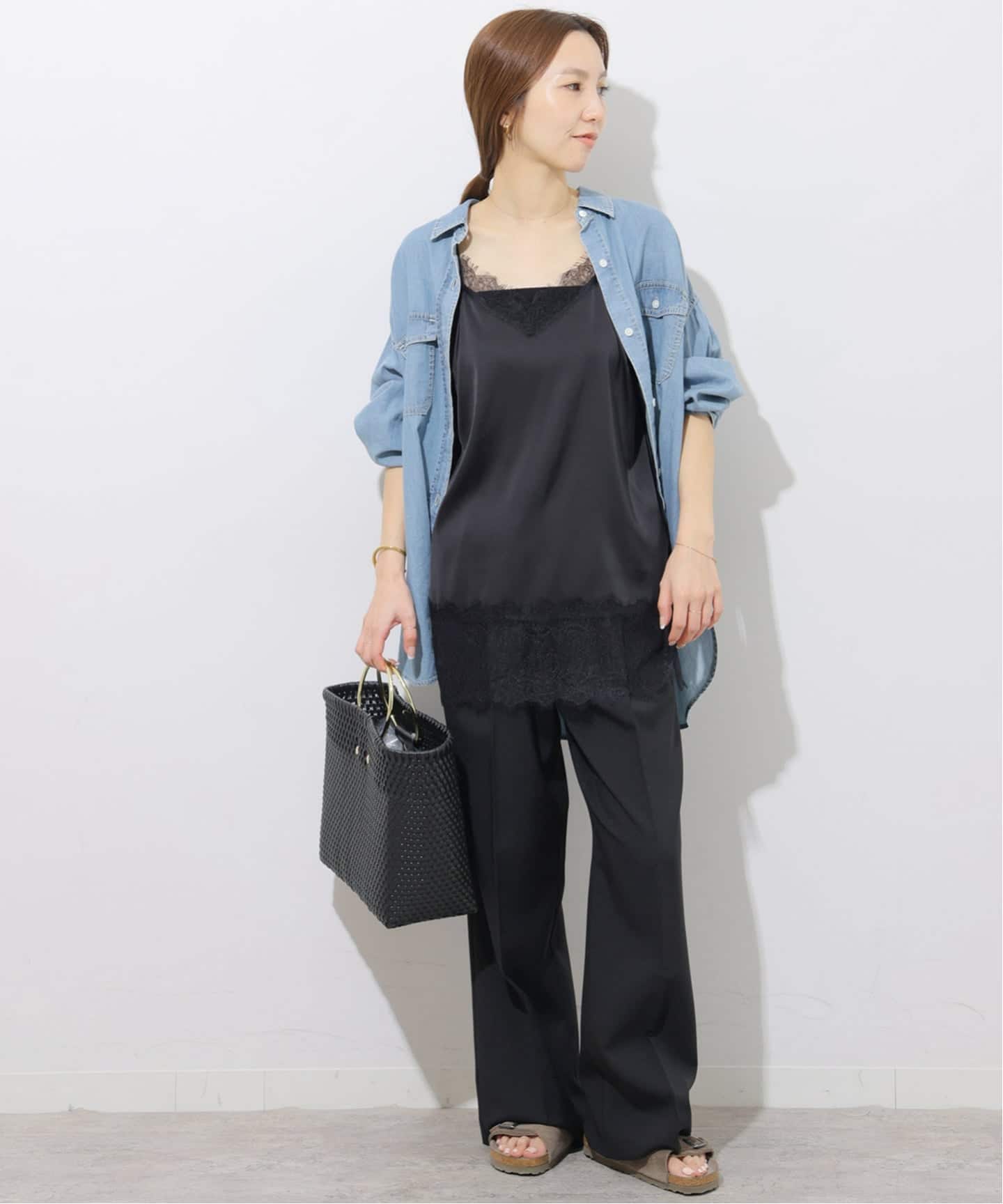 JOURNAL STANDARD relume サテンレースキャミチュニック JOURNAL STANDARD relume｜《追加》サテンレースキャミチュニック