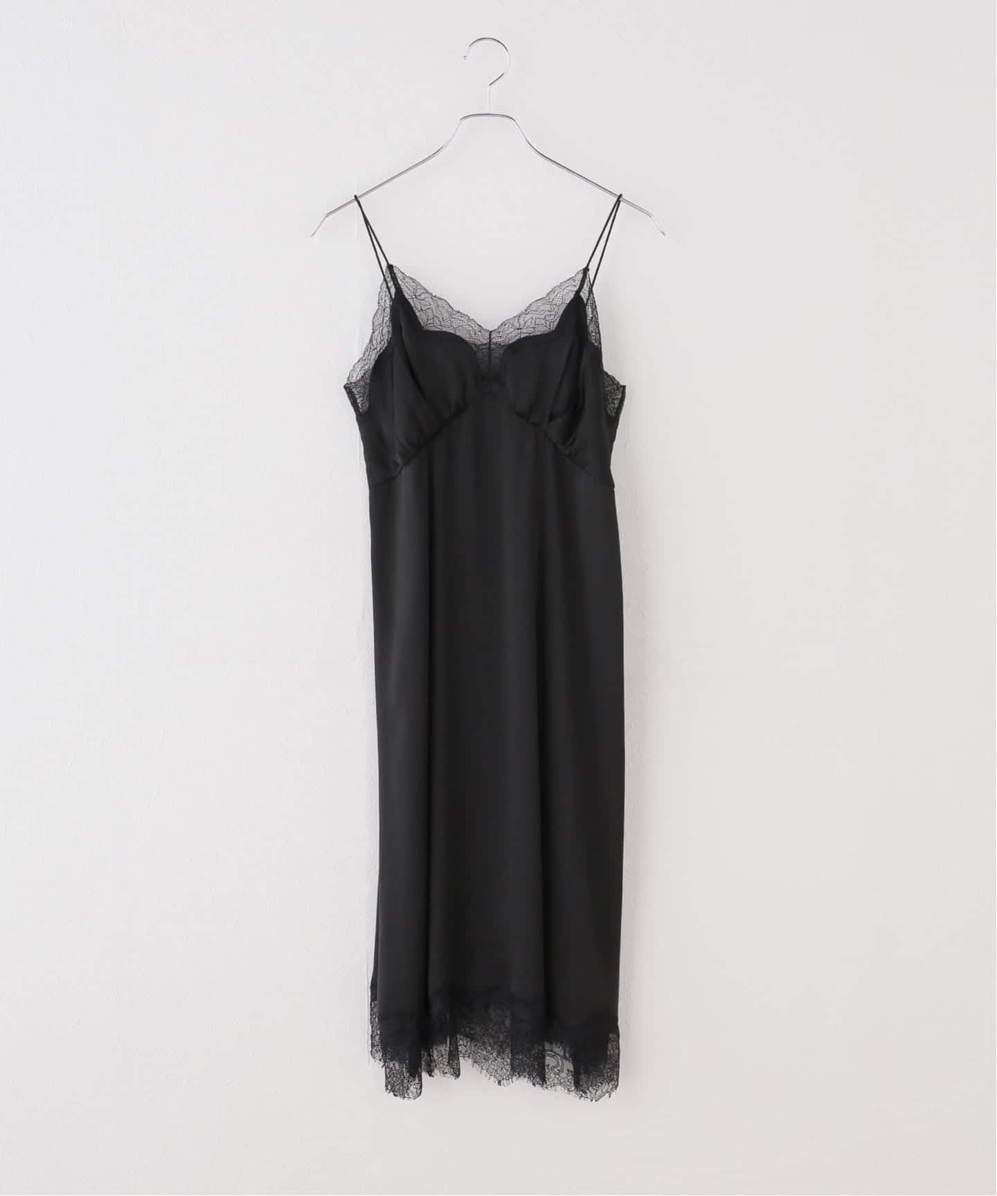 todayful Satin Lace Dress ブラック TODAYFUL/トゥデイフル】Satin Lace Dress（ワンピース）｜JOURNAL