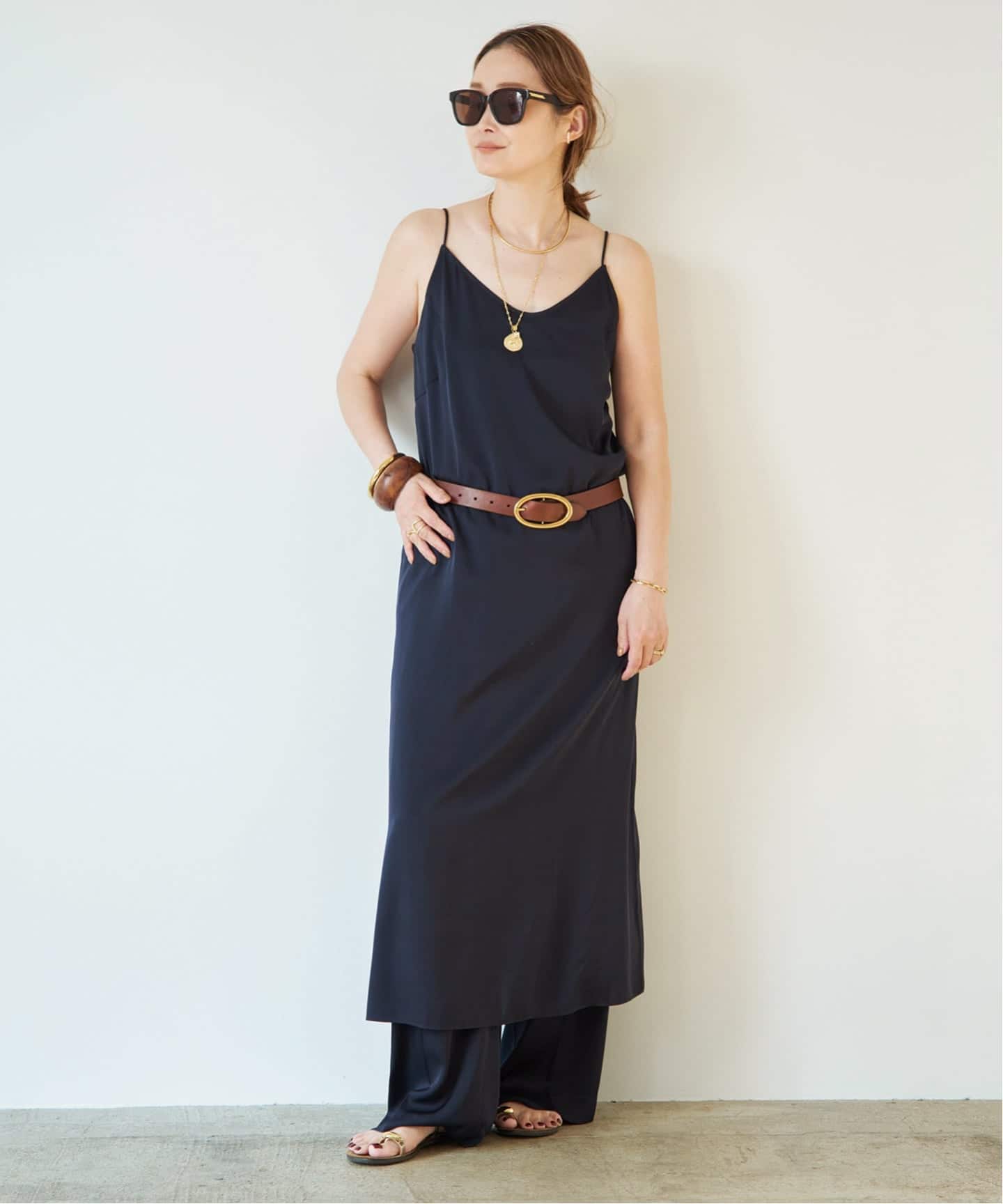 SILK SATIN CAMI ワンピース（ワンピース）｜Deuxieme Classe