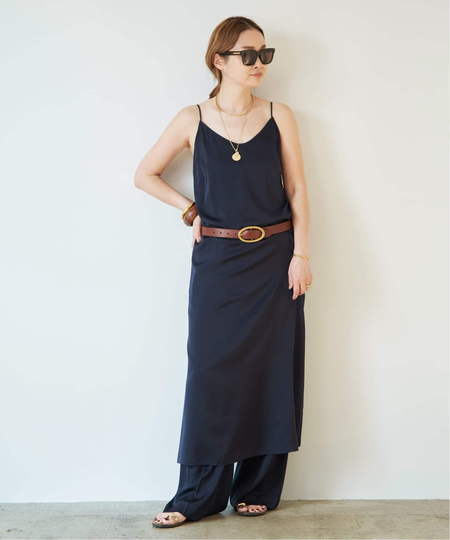 SILK SATIN CAMI ワンピース（ワンピース）｜Deuxieme Classe