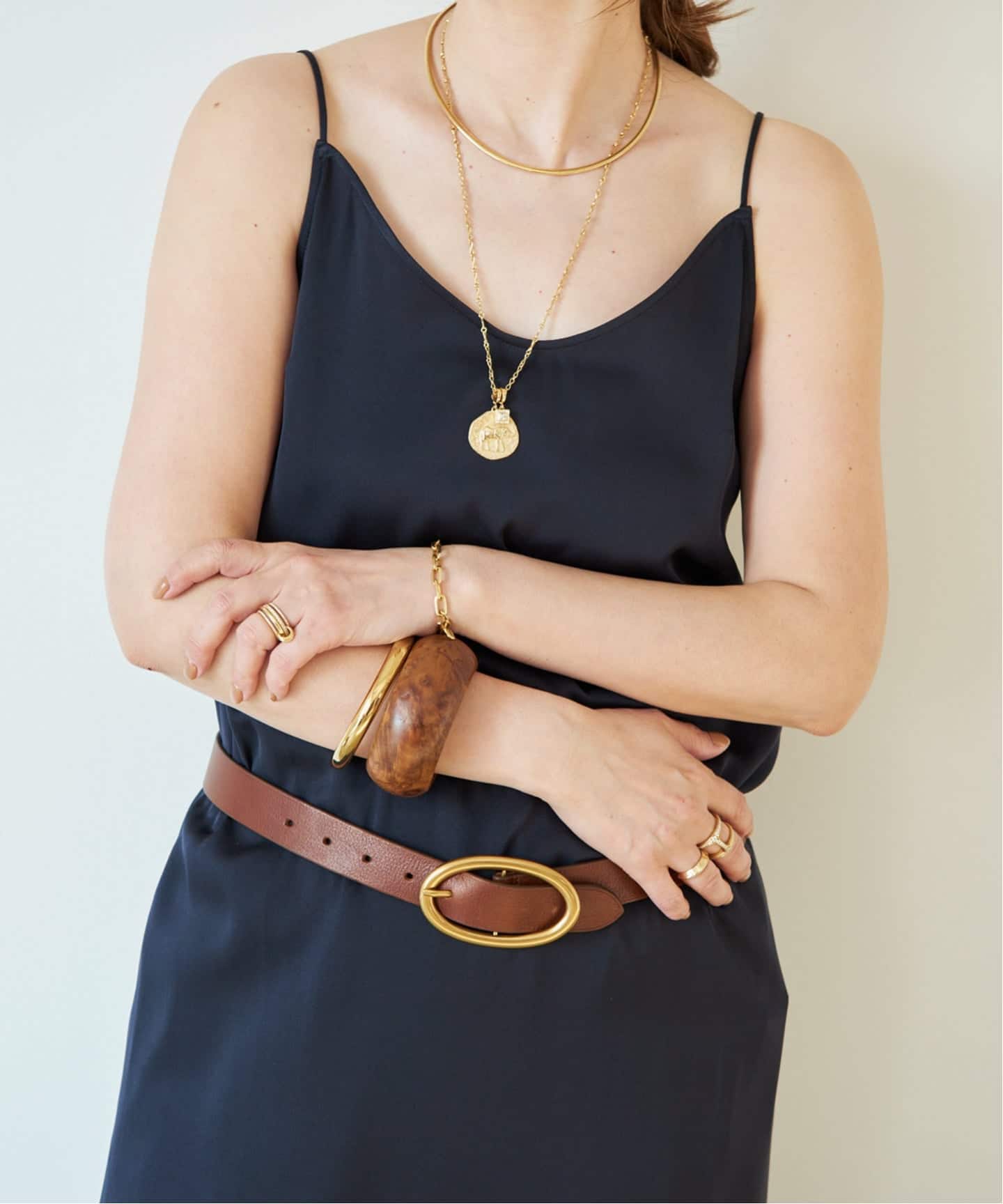 SILK SATIN CAMI ワンピース（ワンピース）｜Deuxieme Classe