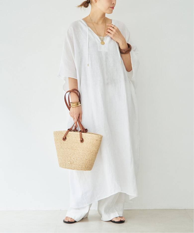 LINEN WASH ワンピース（ワンピース）｜Deuxieme Classe 