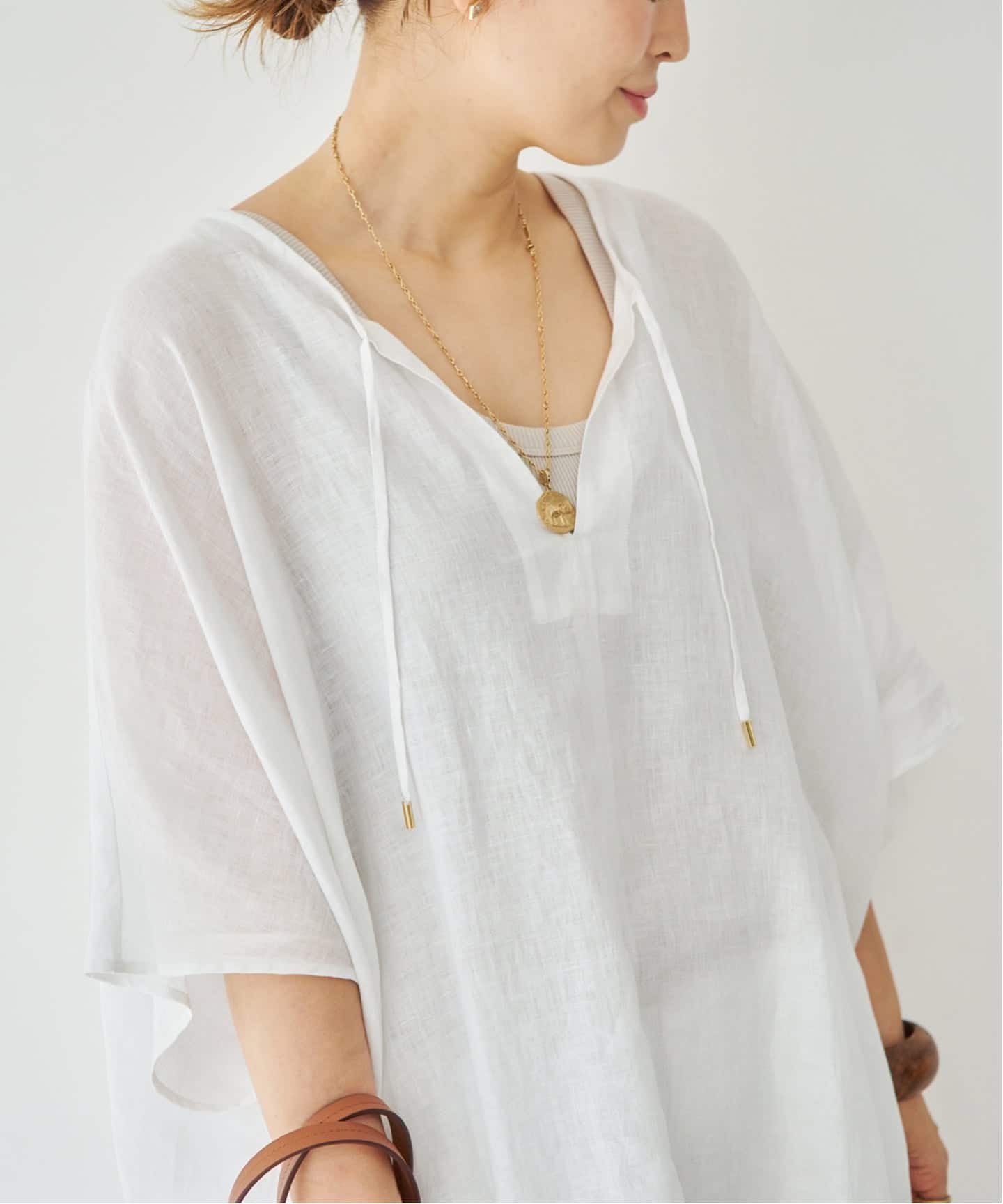 LINEN WASH ワンピース（ワンピース）｜Deuxieme Classe
