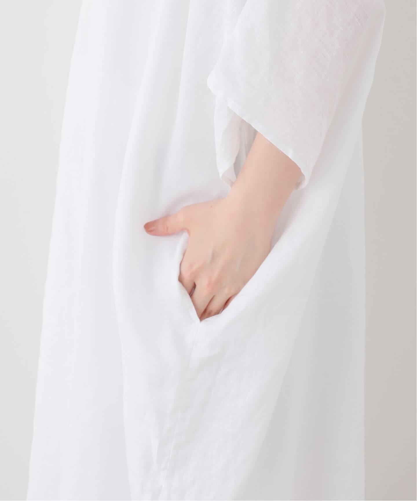 LINEN WASH ワンピース（ワンピース）｜Deuxieme Classe