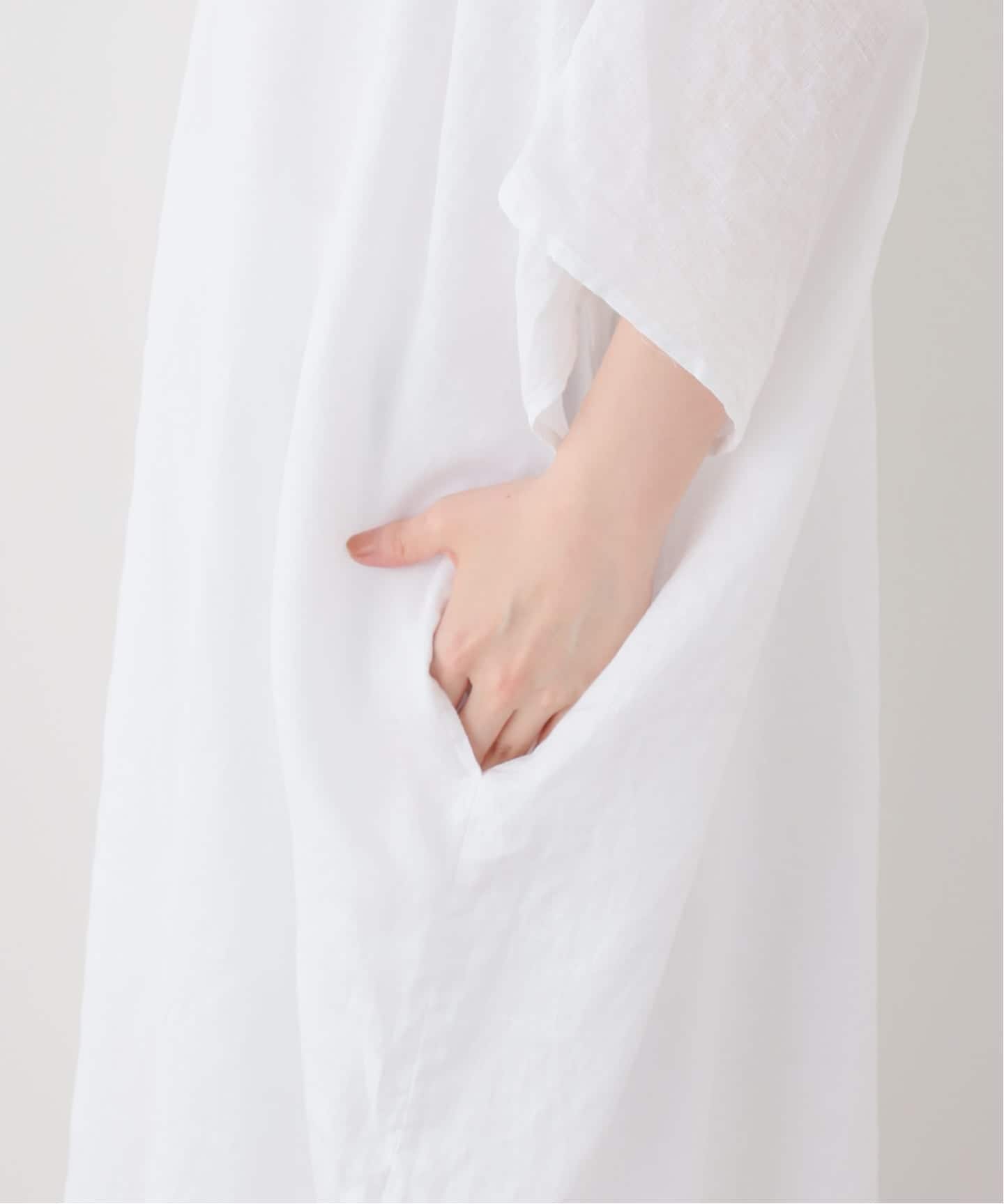 LINEN WASH ワンピース（ワンピース）｜Deuxieme Classe