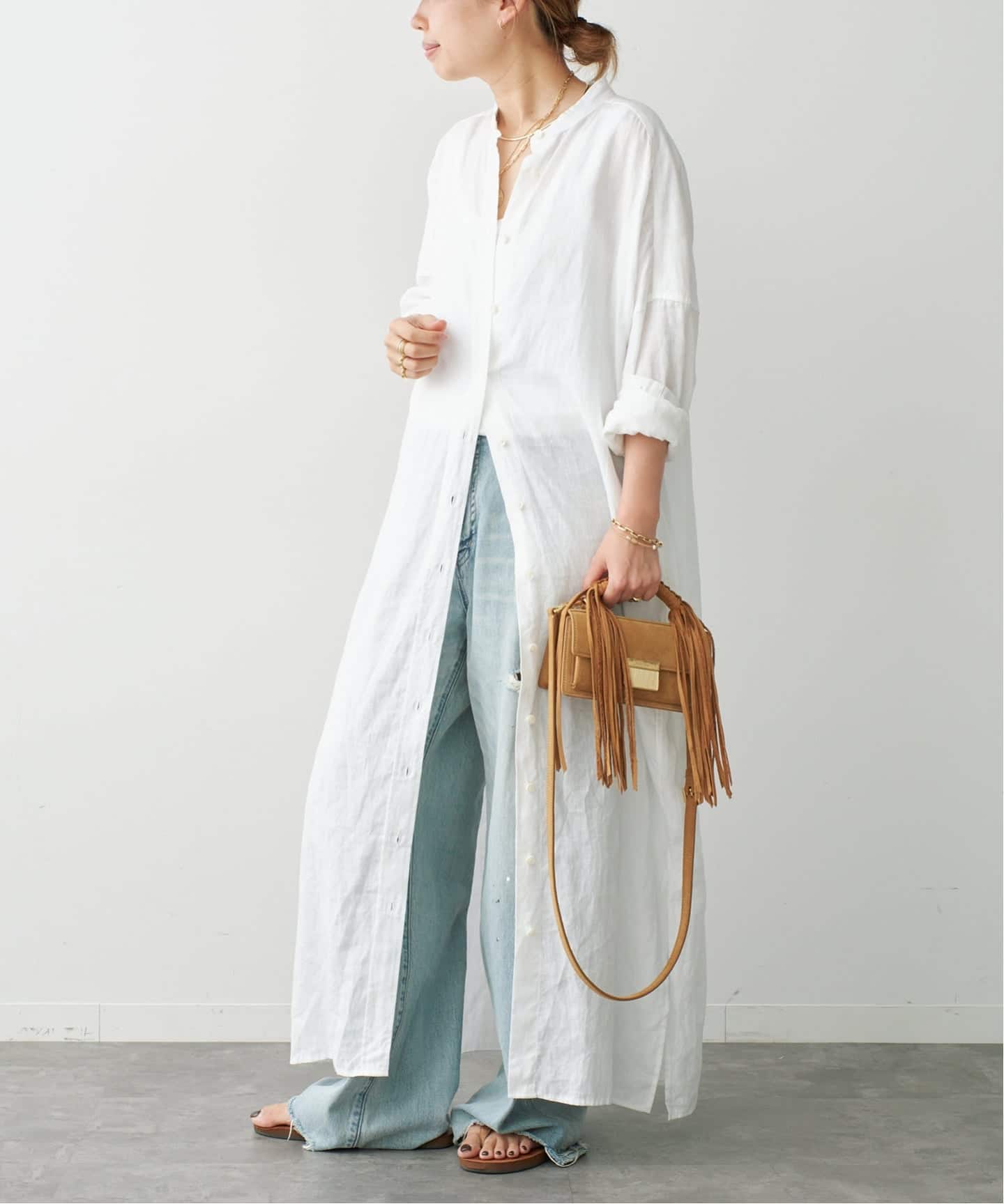 Linen ワンピース（ワンピース）｜Deuxieme Classe（ドゥーズィエム