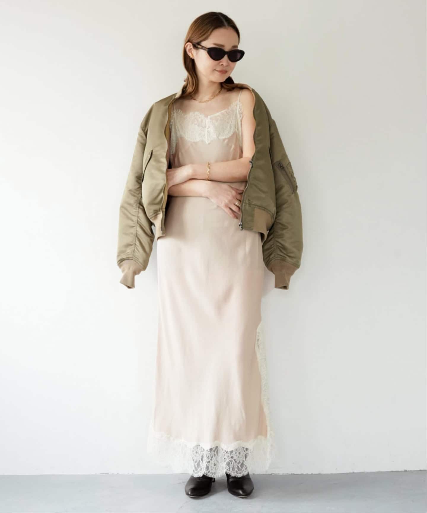 Lace Trimmed ドレス 1（ワンピース）｜Deuxieme Classe