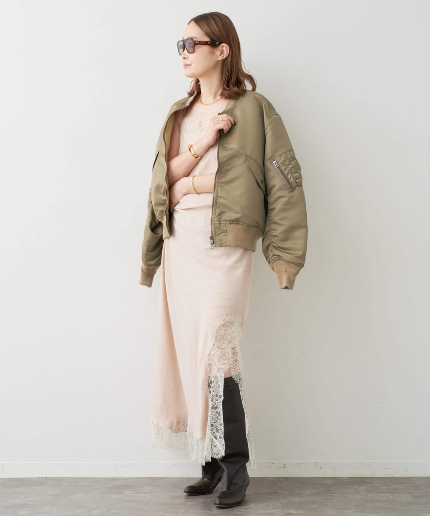 Lace Trimmed ドレス 1（ワンピース）｜Deuxieme Classe
