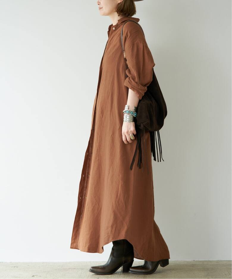 予約》LInen シャツドレス（ワンピース）｜Deuxieme Classe 