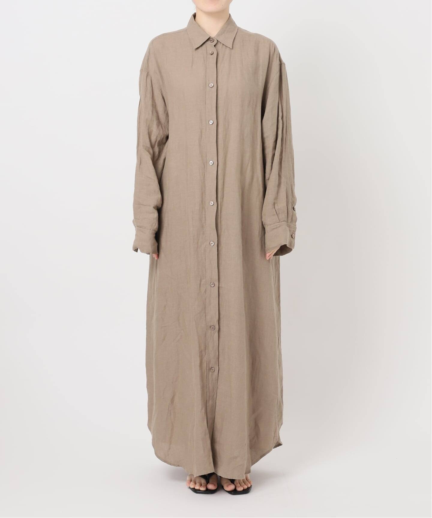 ドゥーズィエムクラス　LInen シャツドレス⭐︎ベージュ⭐︎36サイズ LInen シャツドレス（ワンピース）｜Deuxieme Classe（ドゥーズィエム