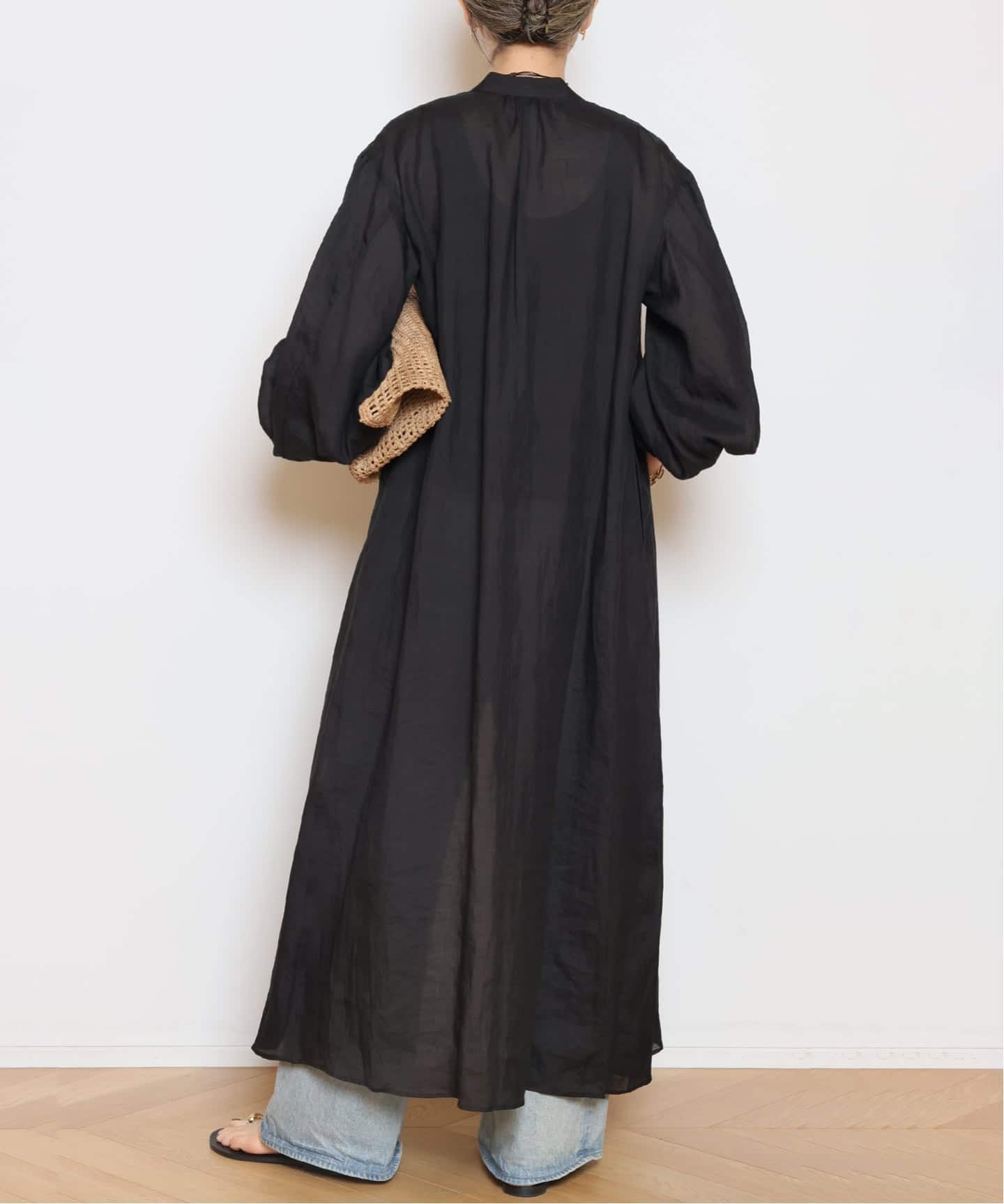 Col Pierrot/コル ピエロ】Ramie Volume Sleeve ワンピース
