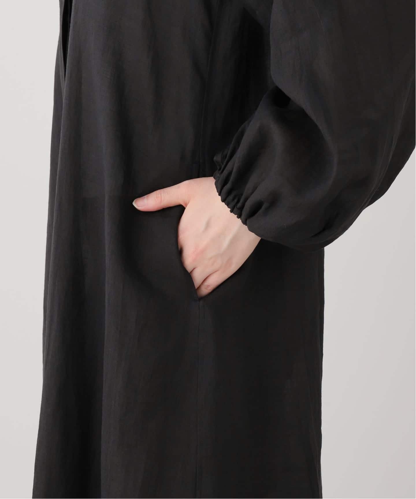 Col Pierrot/コル ピエロ】Ramie Volume Sleeve ワンピース