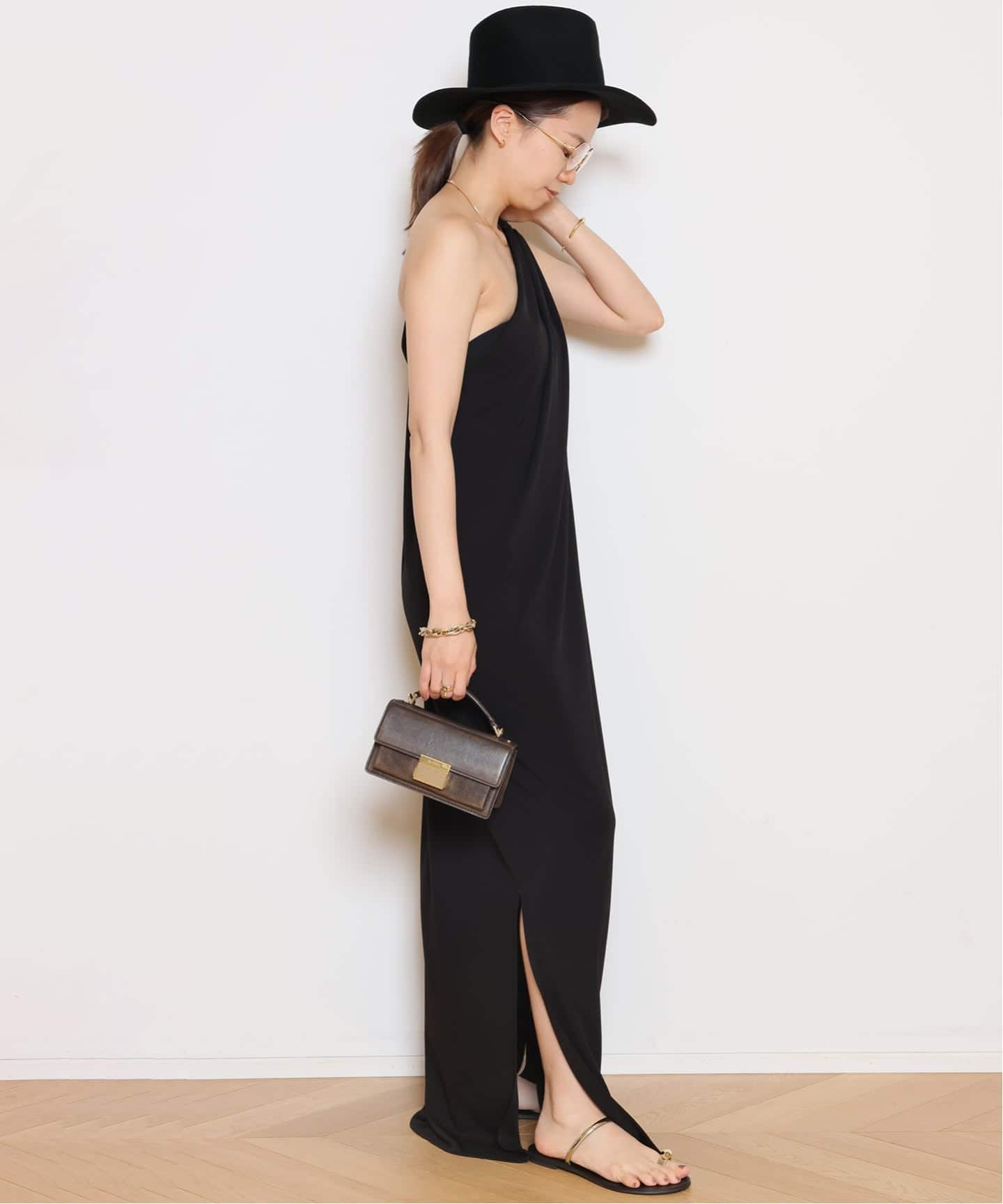 Col Pierrotワンピース　AFRICA Col Pierrot/コル ピエロ】One shoulder maxi ワンピース（ワンピース