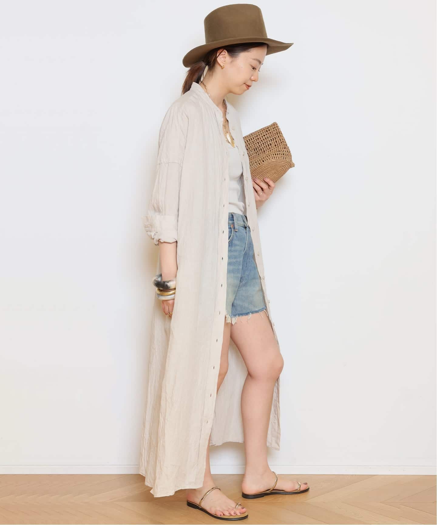 Linen ワンピース（ワンピース）｜MUSE de Deuxieme Classe（ミューズ