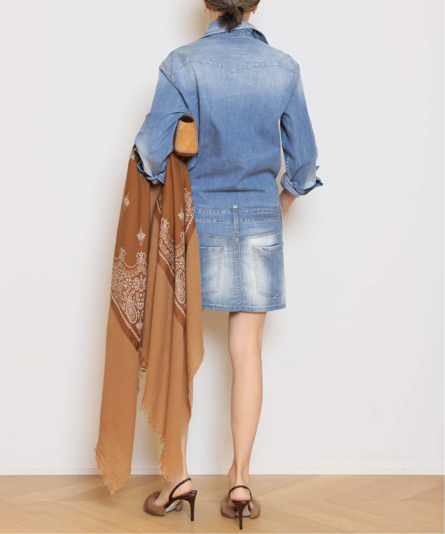 DSQUARED2/ディースクエアード】LIGHTWASH DENIM DRESS（ワンピース