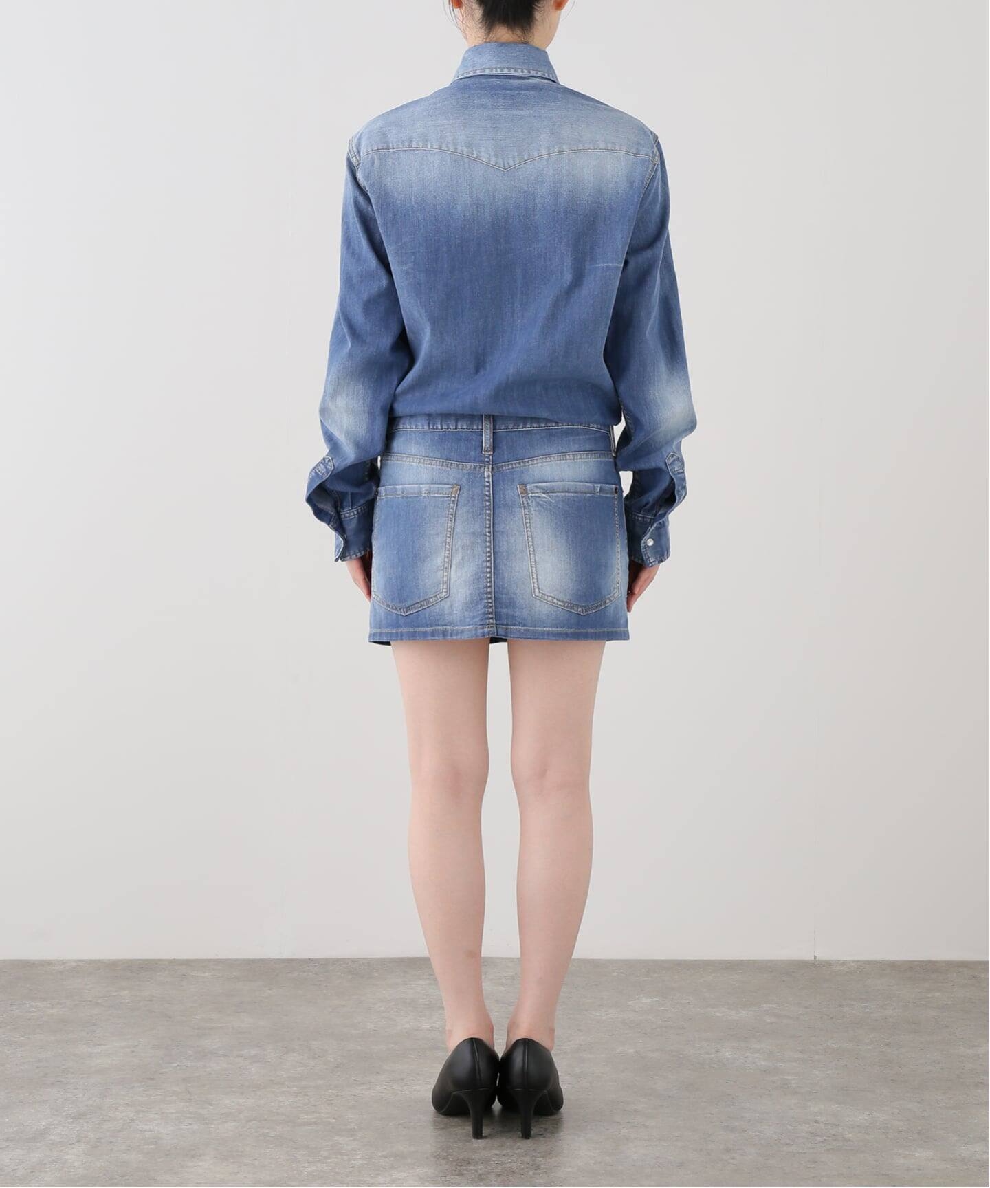 DSQUARED2/ディースクエアード】LIGHTWASH DENIM DRESS（ワンピース