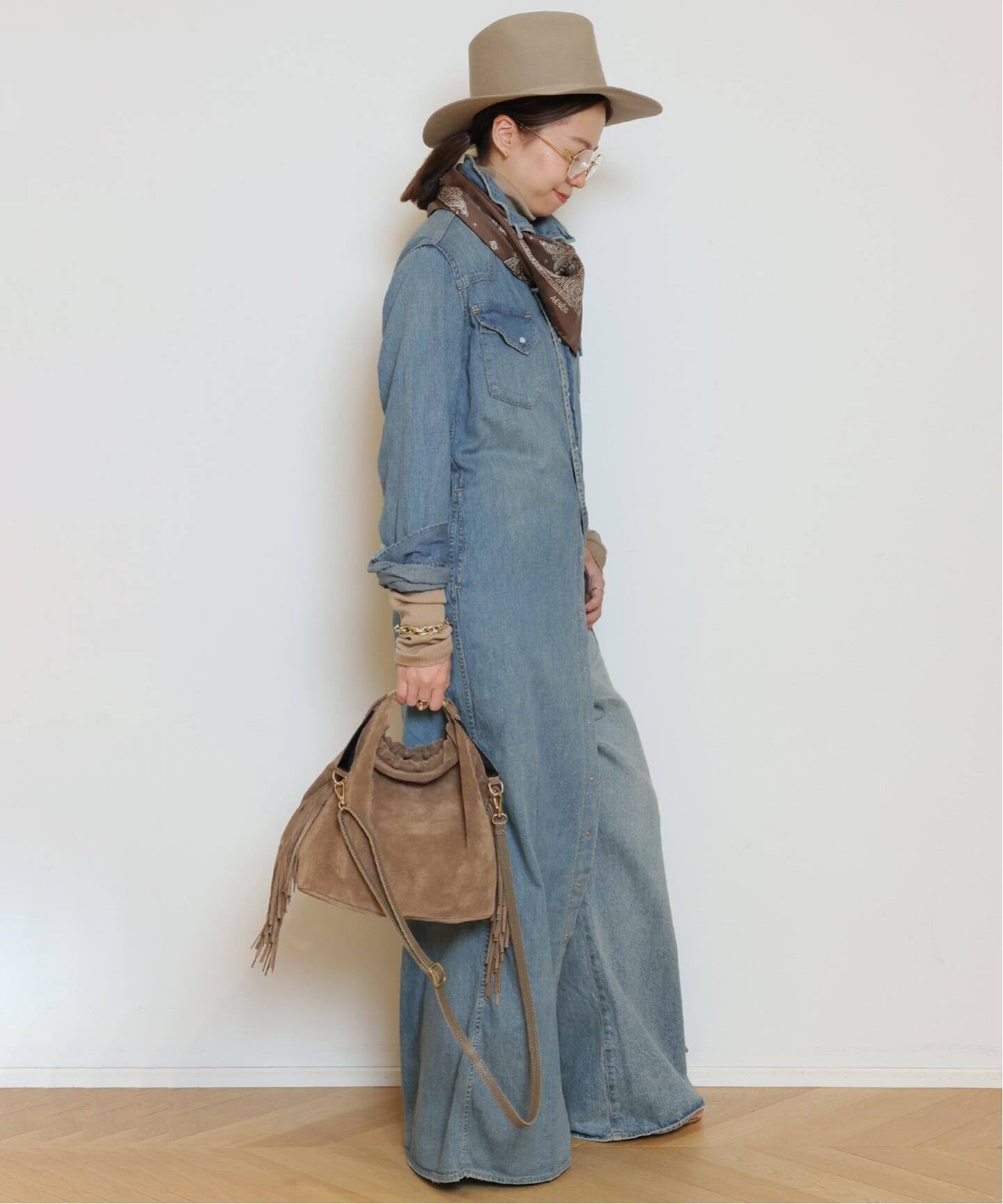 REMI RELIEF/レミレリーフ】DENIM シャツドレス（シャツワンピース