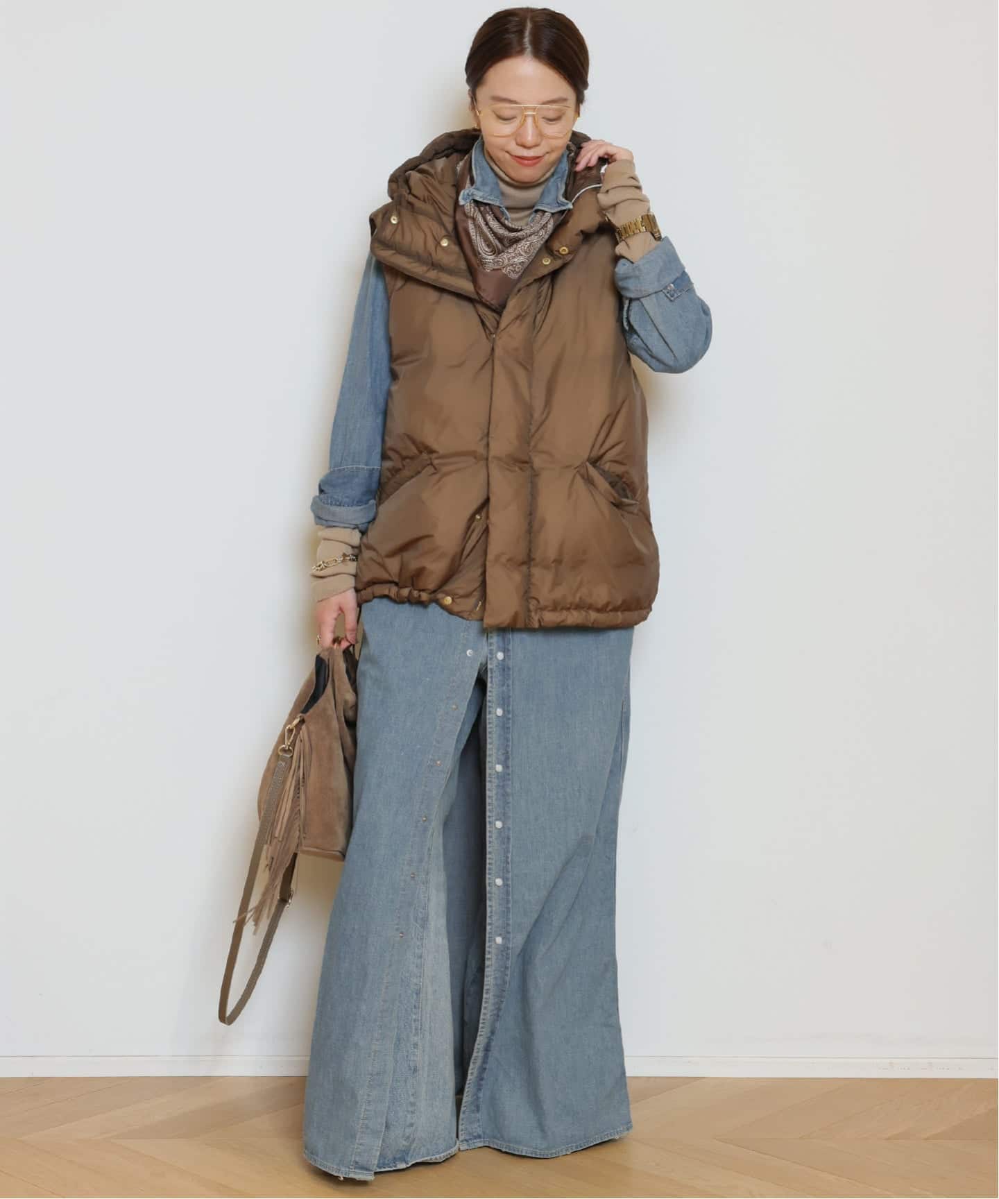 【にんじん】MUSE♦︎【REMI RELIEF】DENIM シャツドレス REMI RELIEF/レミレリーフ】DENIM シャツドレス（シャツワンピース