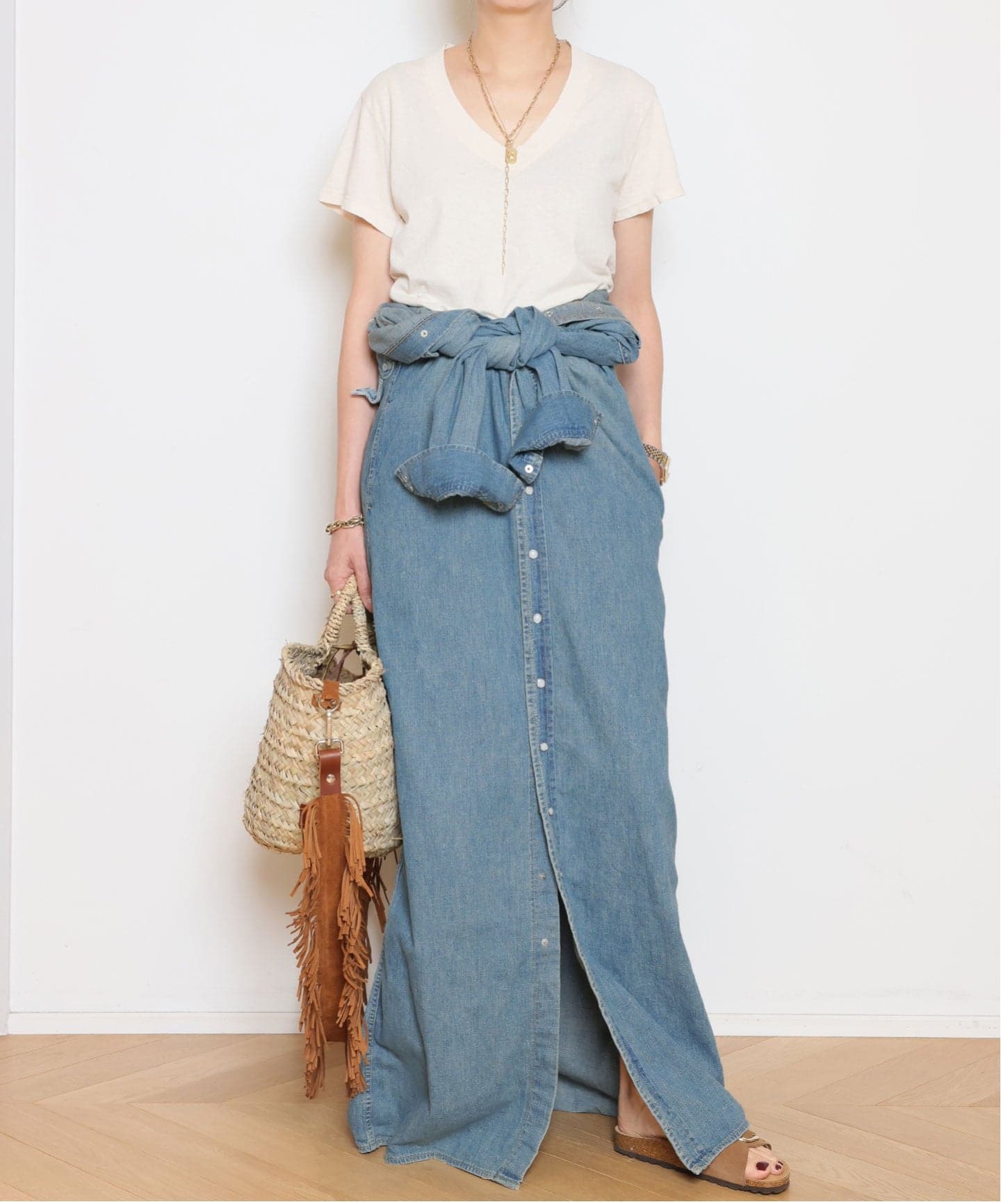【にんじん】MUSE♦︎【REMI RELIEF】DENIM シャツドレス REMI RELIEF/レミレリーフ】DENIM シャツドレス（シャツワンピース