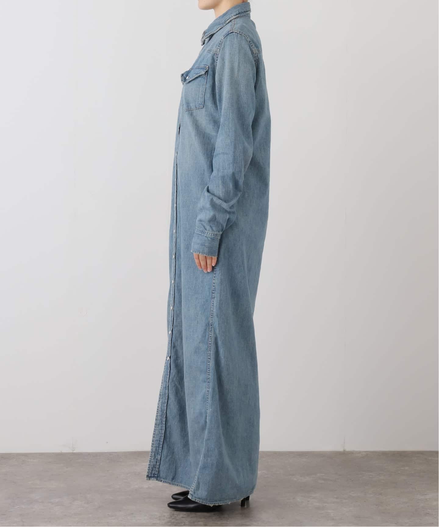 REMI RELIEF/レミレリーフ】DENIM シャツドレス（シャツワンピース
